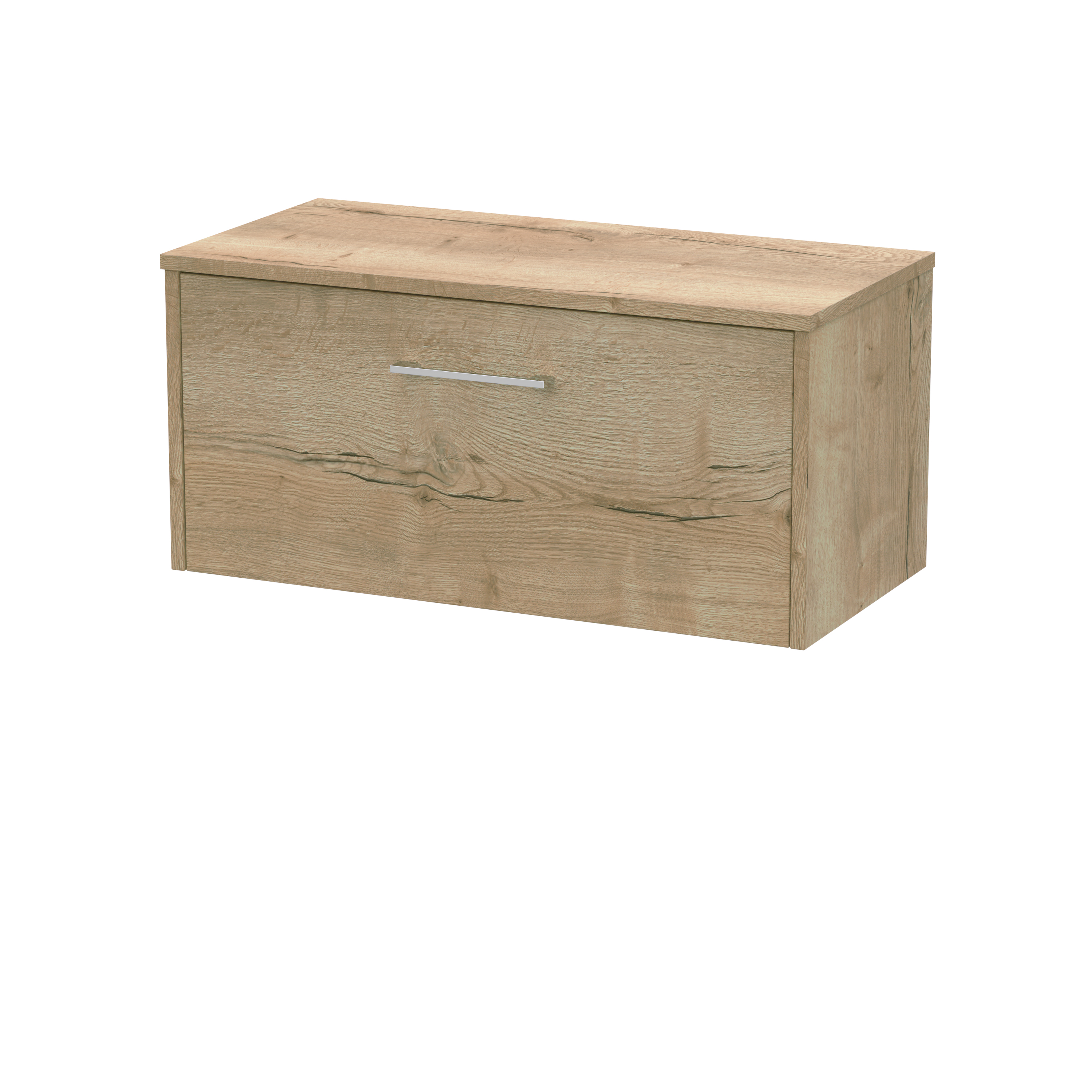 Hudson Reed Juno Autumn Oak 800mm Wall Hung Vanity Unit and Worktop JNU1825W