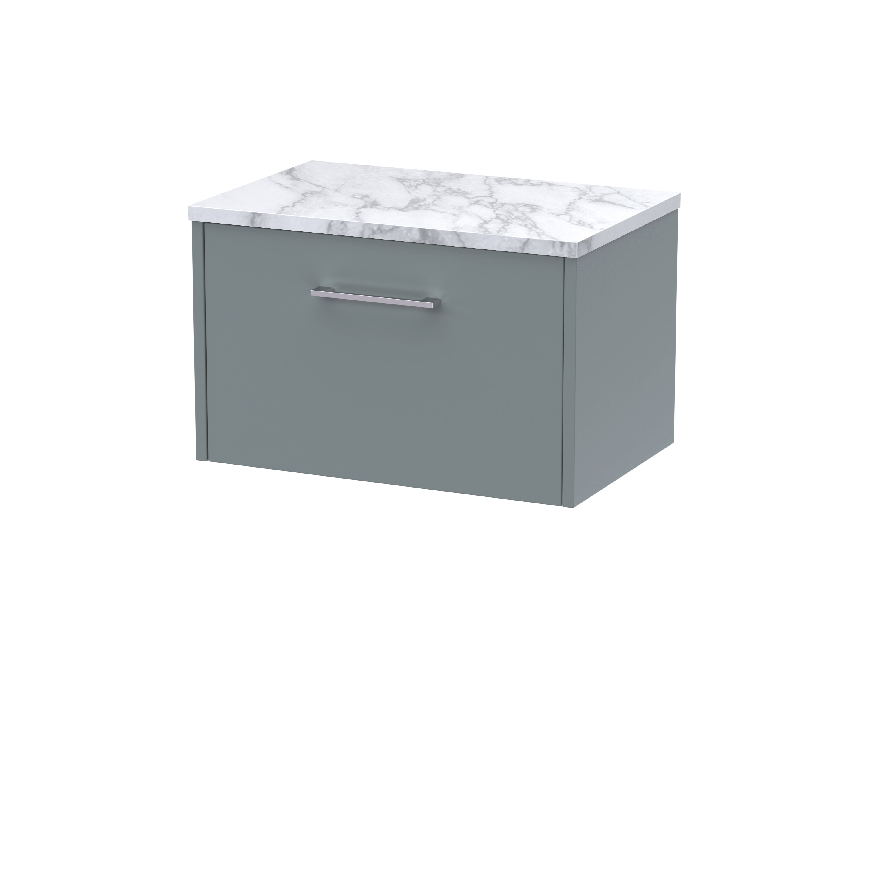 Hudson Reed Juno Coastal Grey 600 Wall Hung Vanity Unit and Laminate Worktop JNU2322LCM