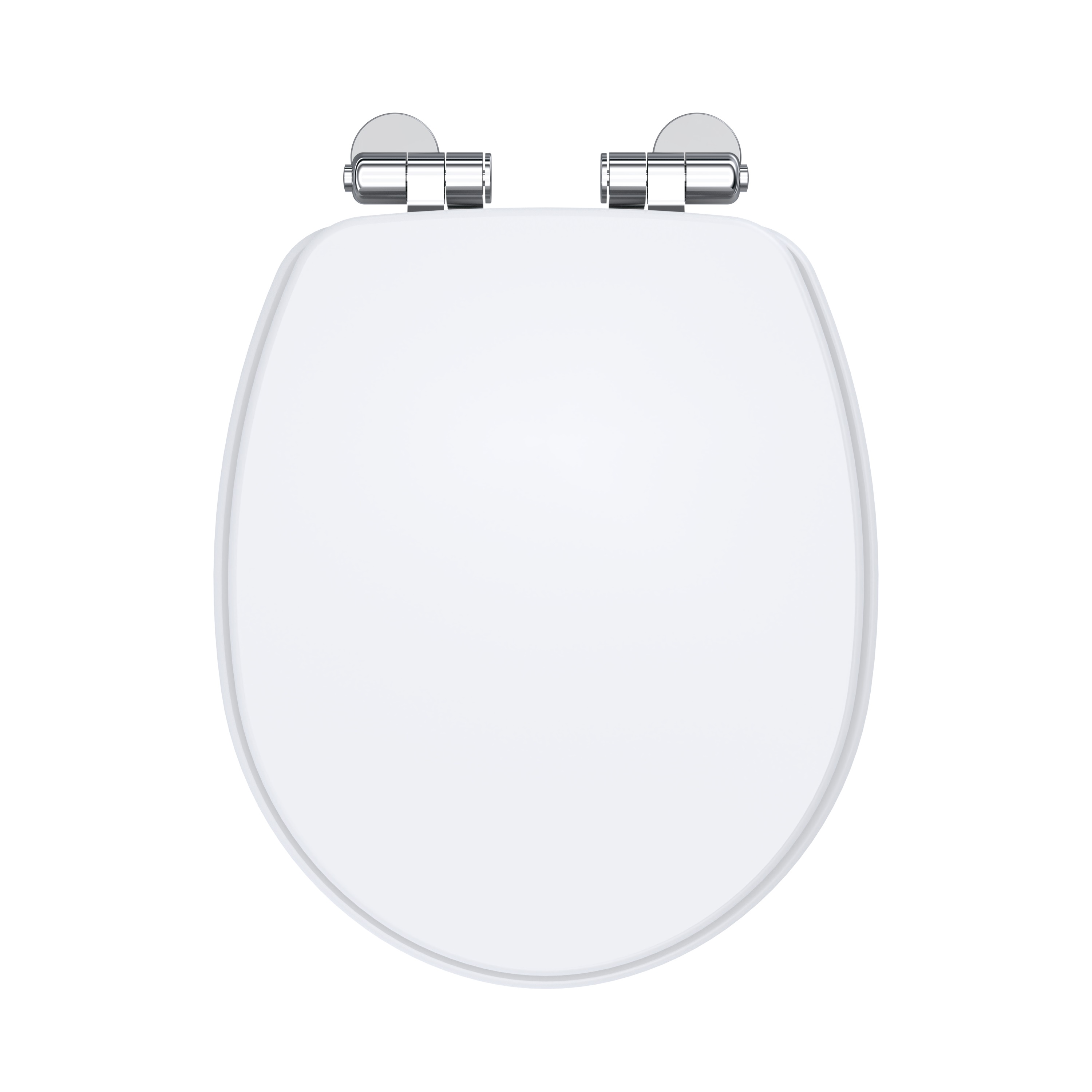 Nuie Legend Gloss White Soft Close Wooden Toilet Seat LES197