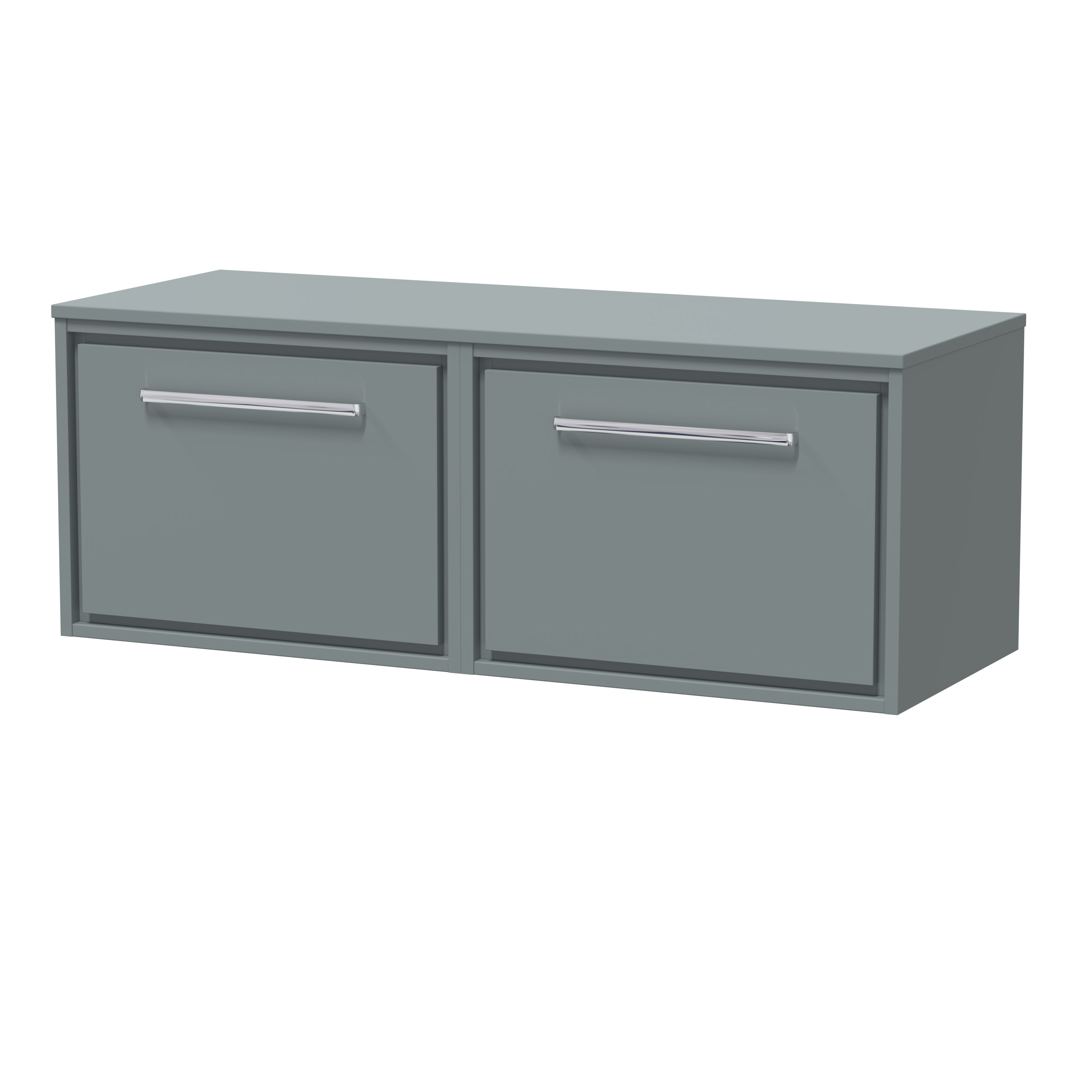 Hudson Reed Lille Coastal Grey 1200mm Wall Hung Vanity with Worktop LIL2322W2