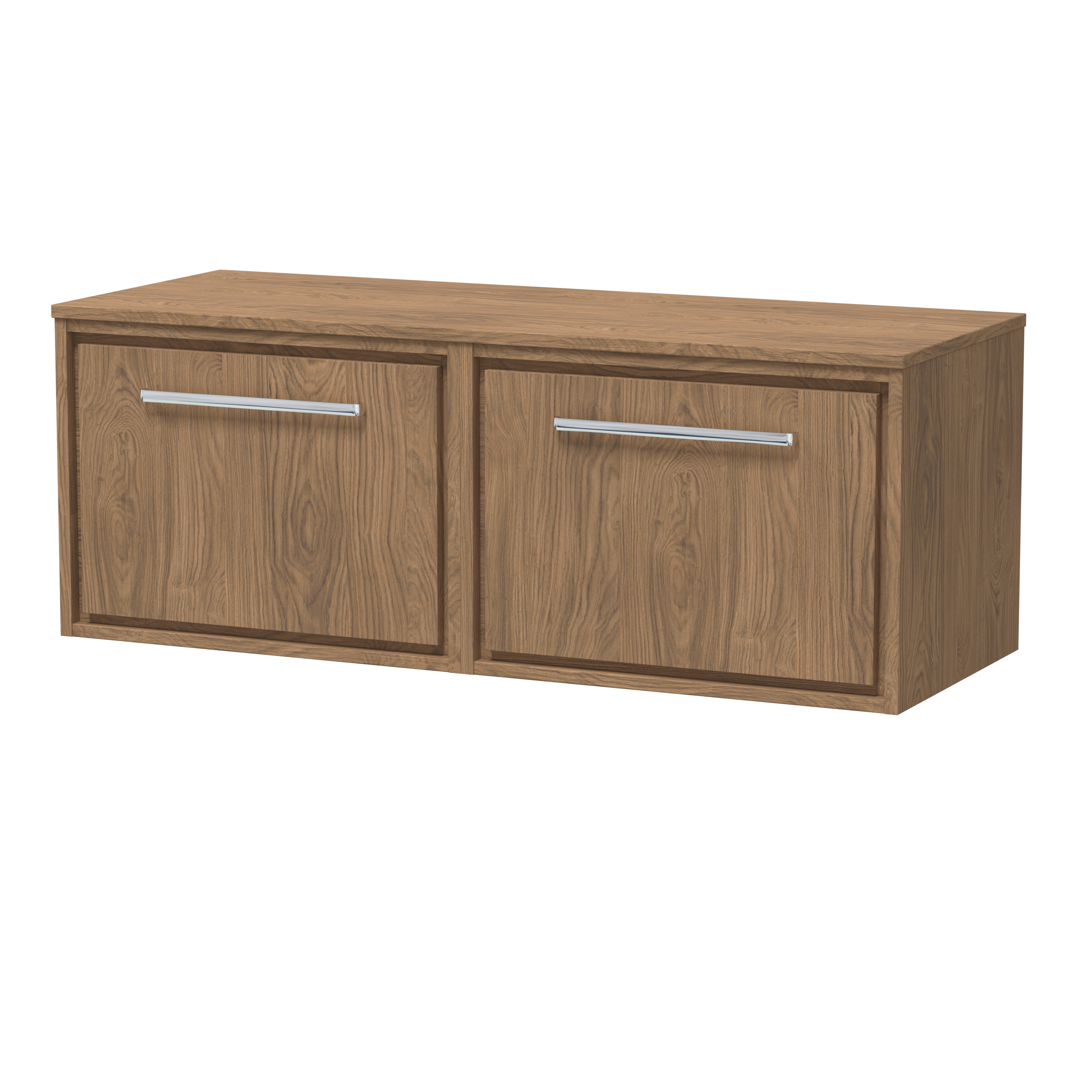 Hudson Reed Lille Antique Oak 1200mm Wall Hung Vanity with Worktop LIL2722W2