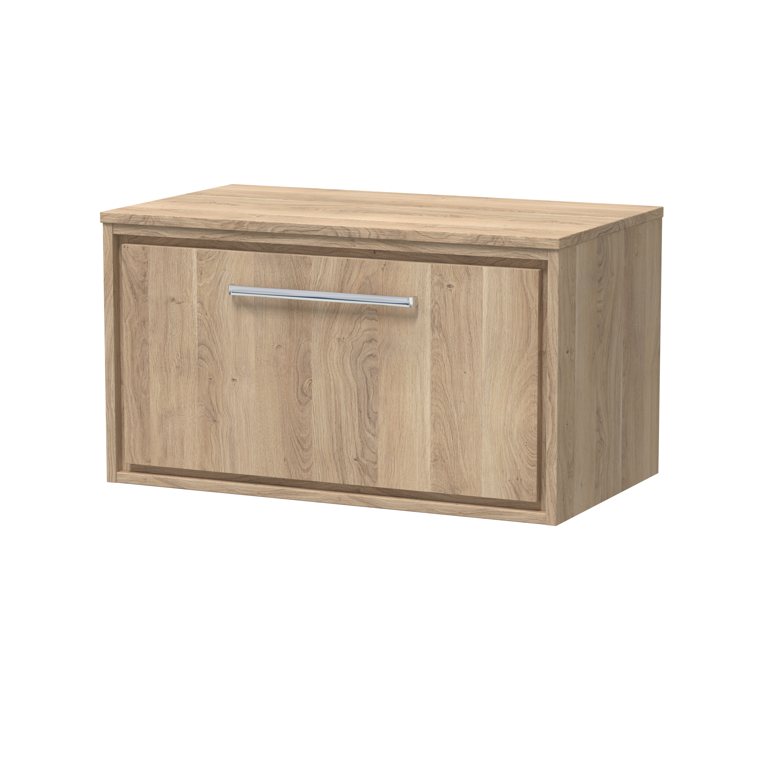 Hudson Reed Lille Bleached Oak 800mm Wall Hung Vanity with Worktop LIL3025W