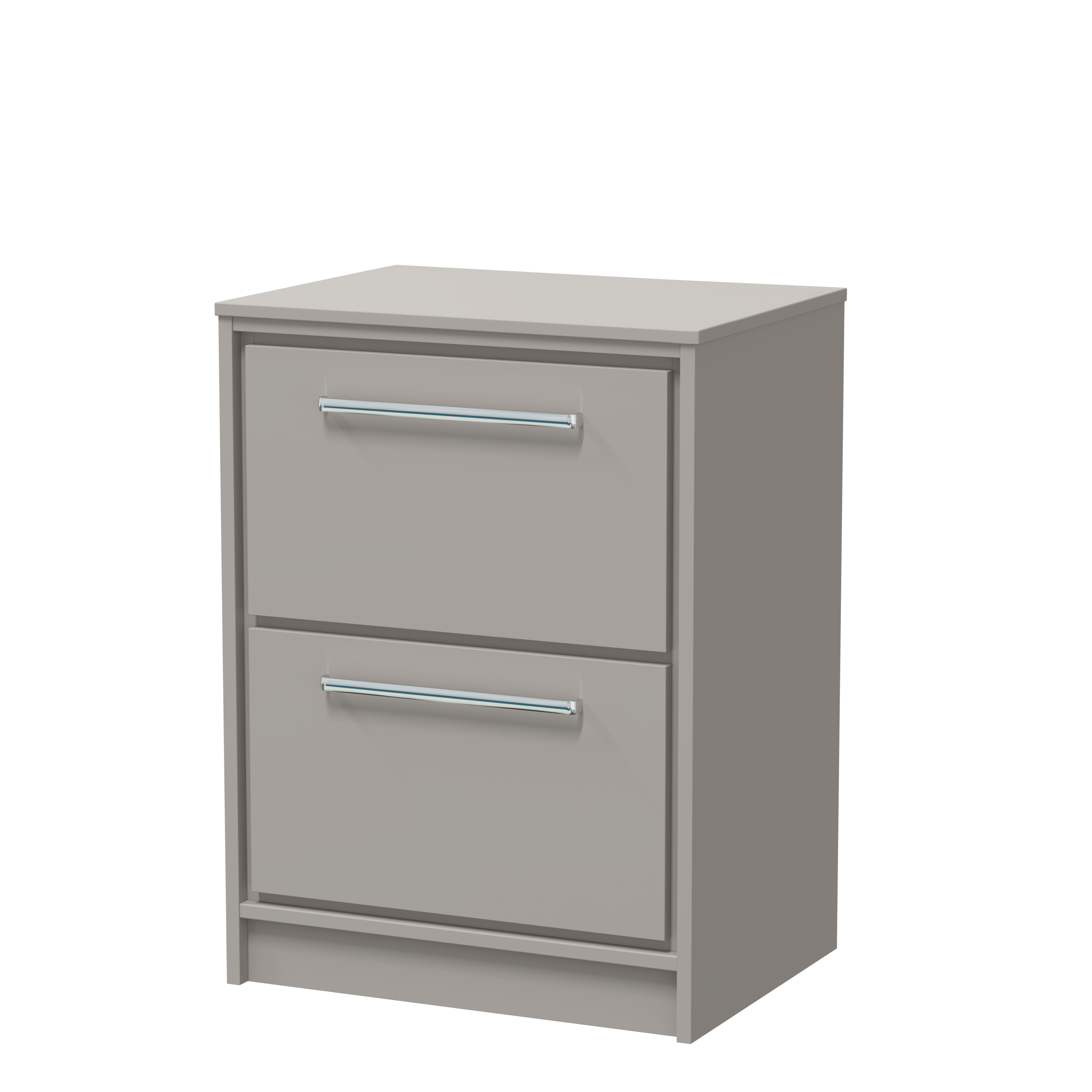 Hudson Reed Lille Pebble Grey 600mm Floor Standing 2 Drawer Vanity with Worktop LIL3233W