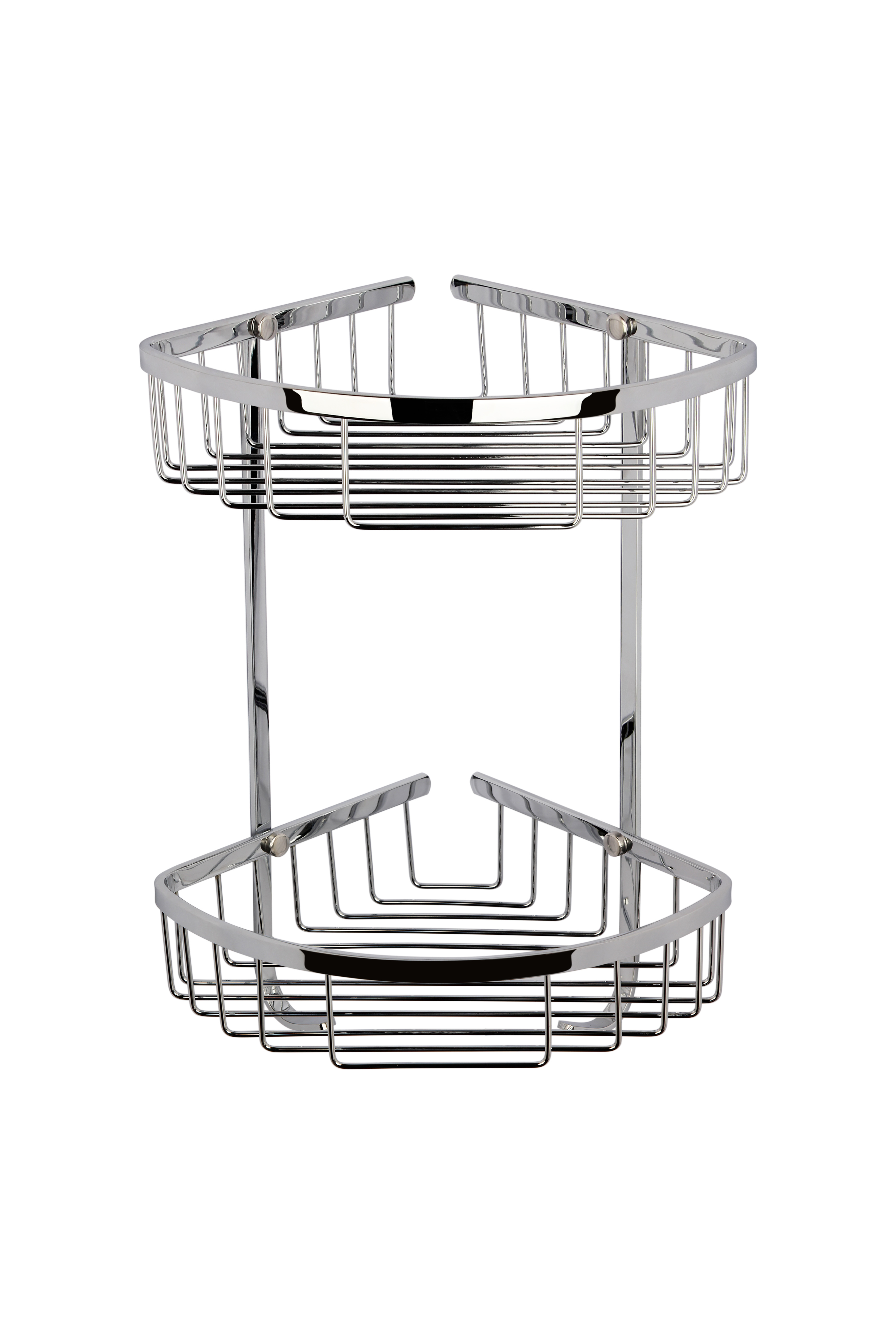Hudson Reed Nuie Chrome Large 2 Tier Corner Basket LL308