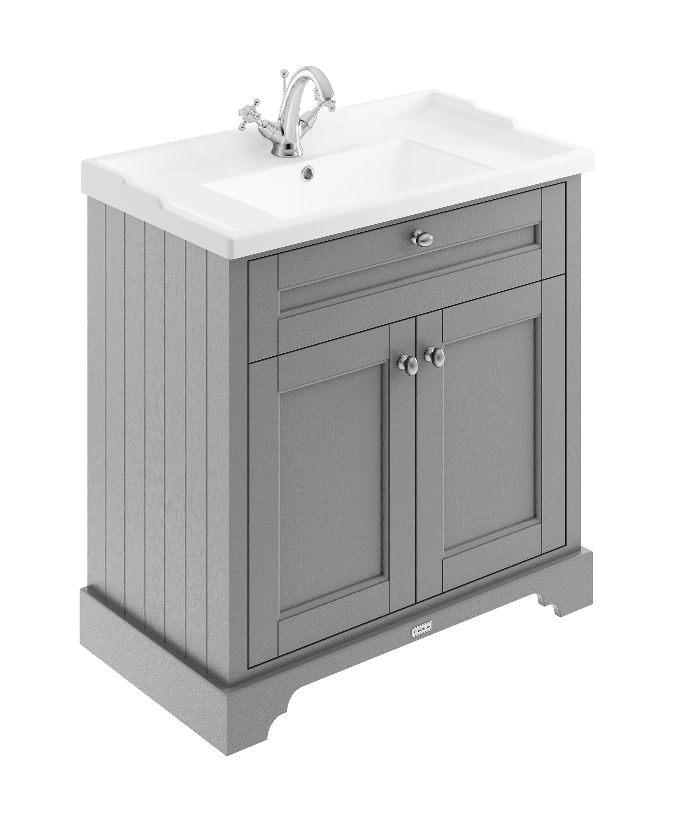 Hudson Reed Old London Storm Grey 800mm Vanity Unit and Basin 1TH LOF205