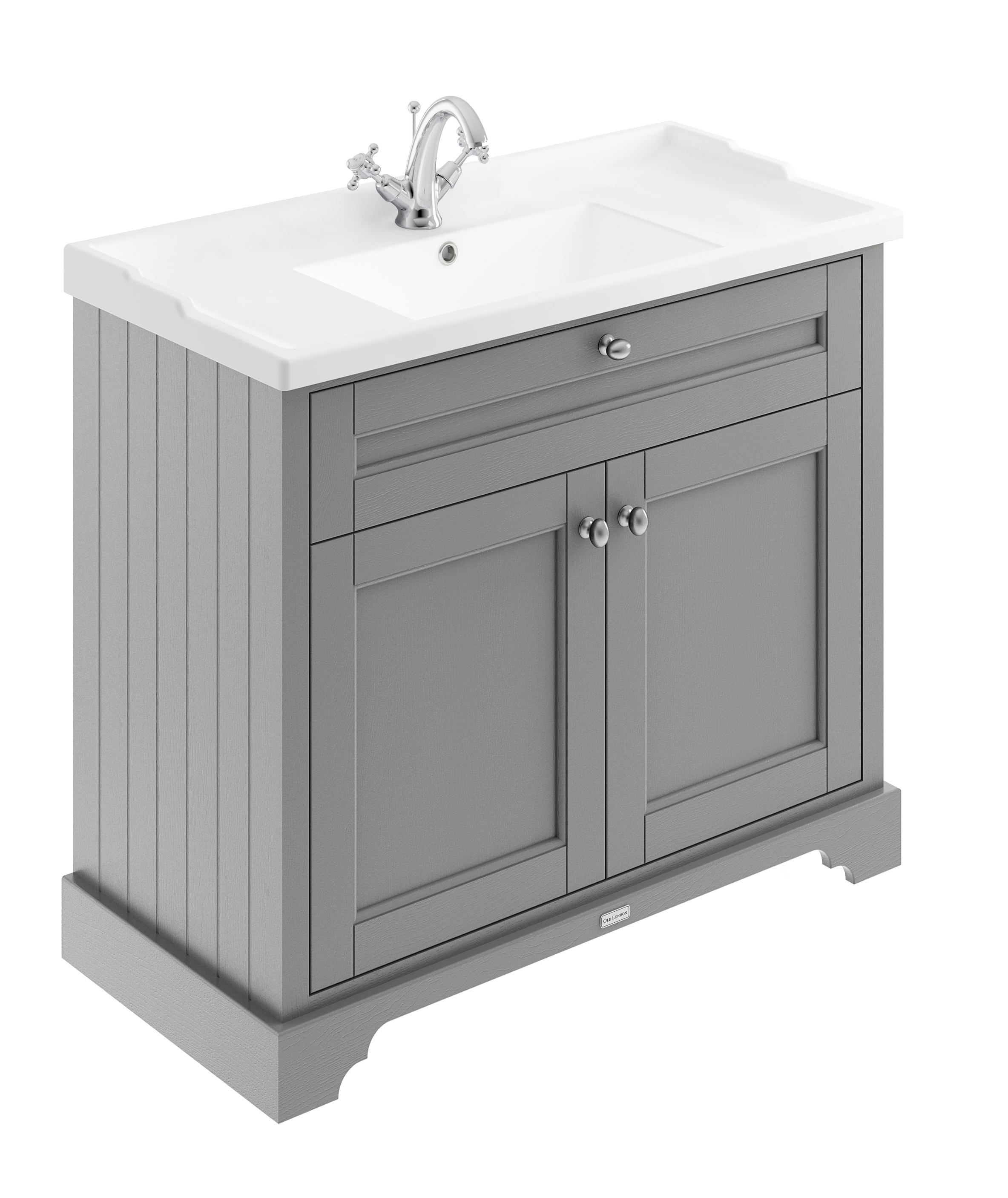 Hudson Reed Old London Hunter Green 1000mm Vanity Unit and Basin 1TH LOF807