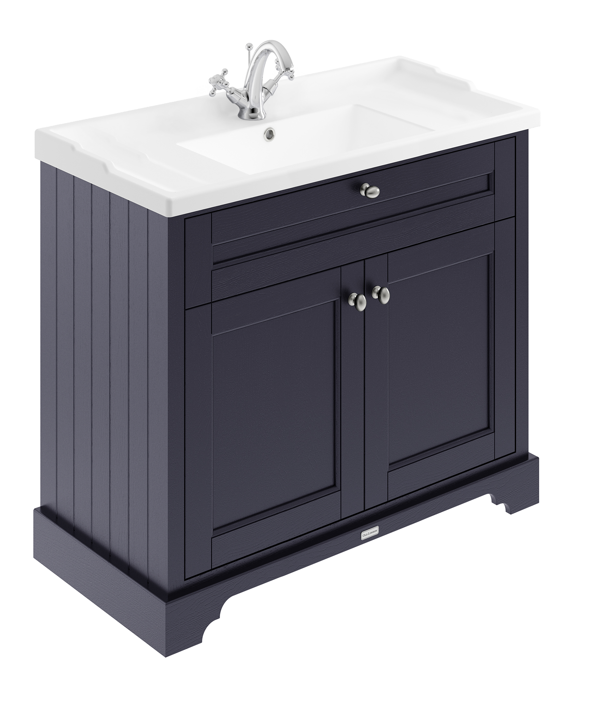 Hudson Reed Old London Twilight Blue 1000mm Vanity Unit and Basin 1TH LOF307