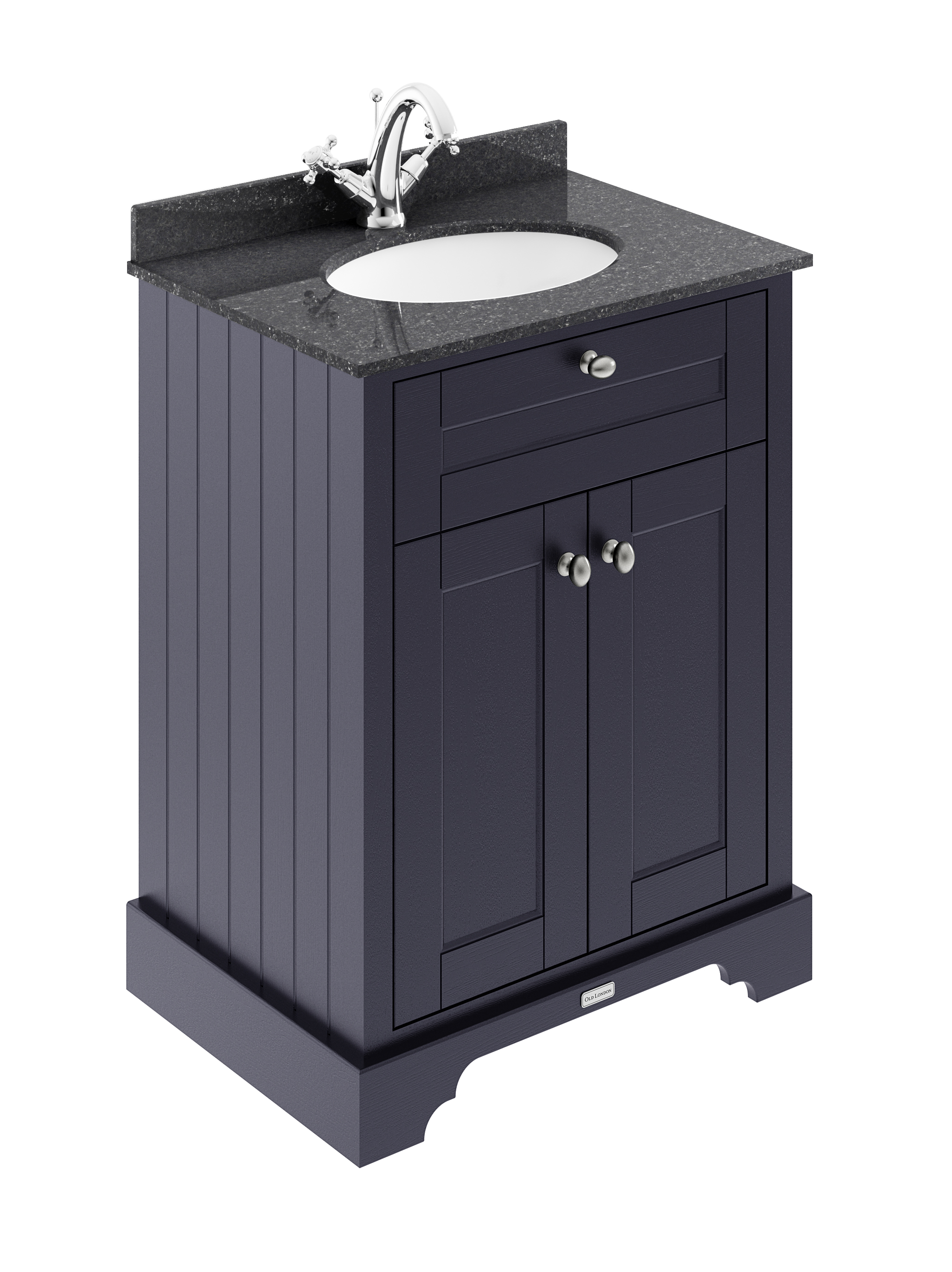 Hudson Reed Old London Twilight Blue 600mm Vanity Unit and Marble Top 1TH LOF321