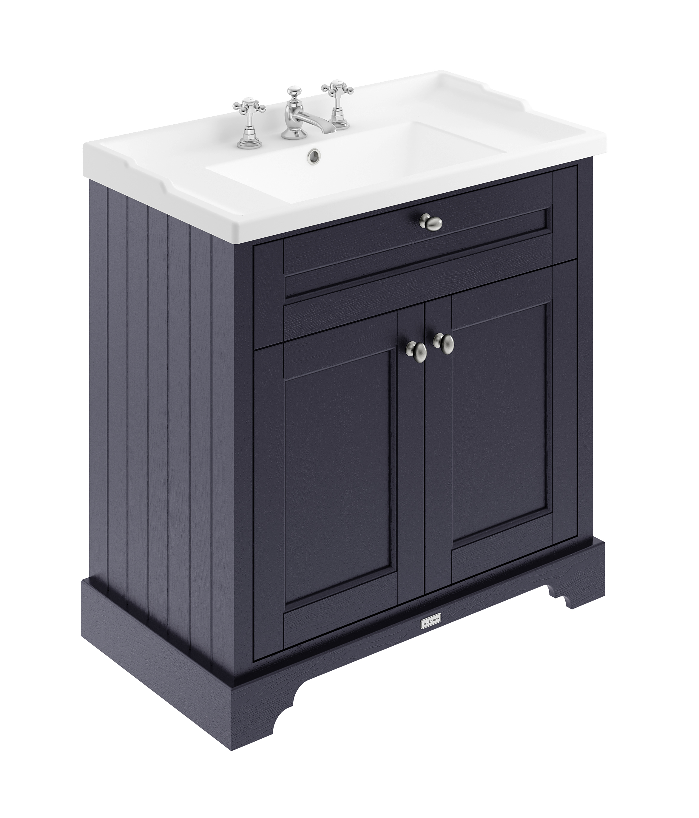 Hudson Reed Old London Twilight Blue 800mm Vanity Unit and Basin 3TH LOF335