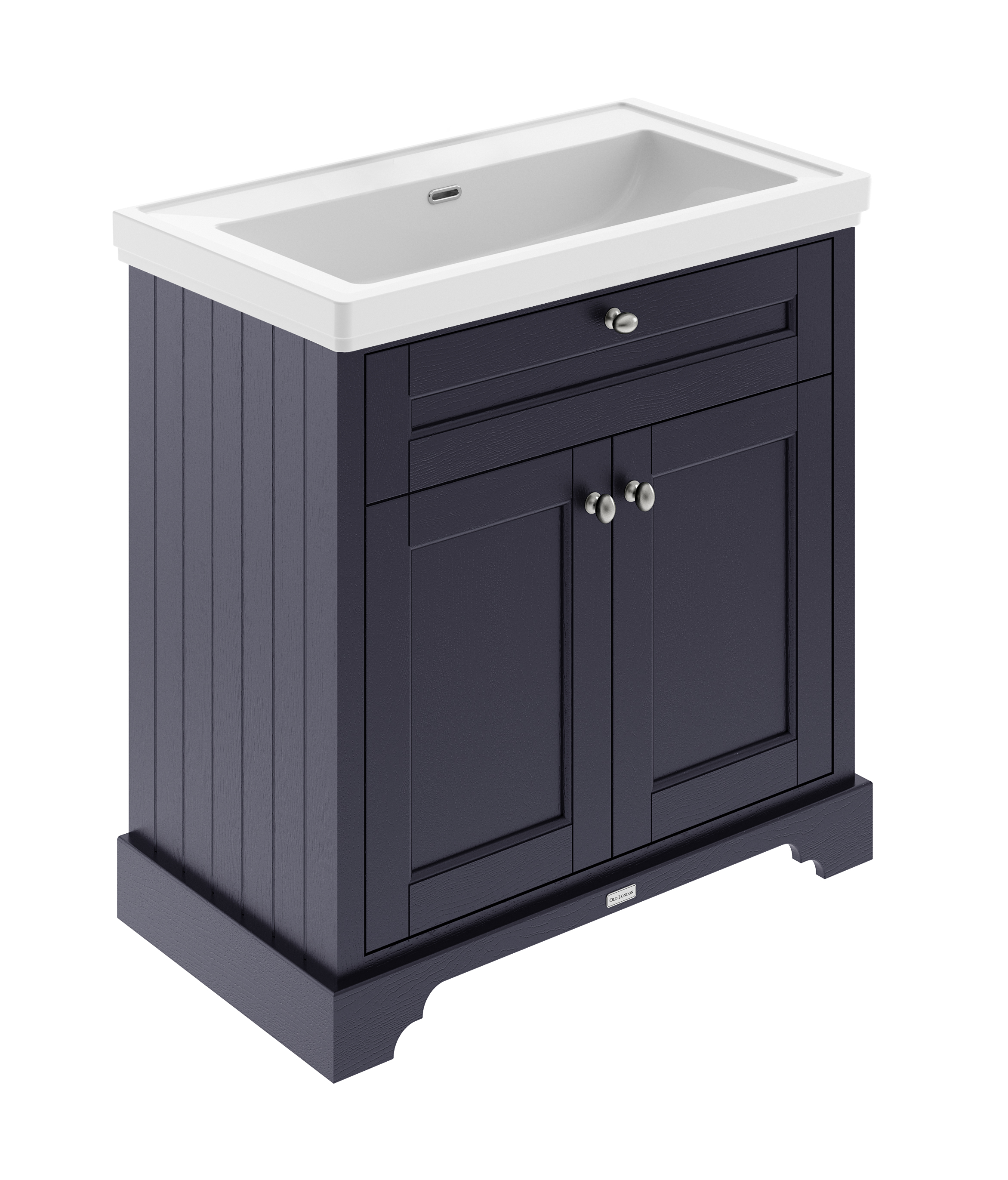 Hudson Reed Old London Twilight Blue 800mm 2 Door Vanity Unit and Classic Basin 0TH LOF346