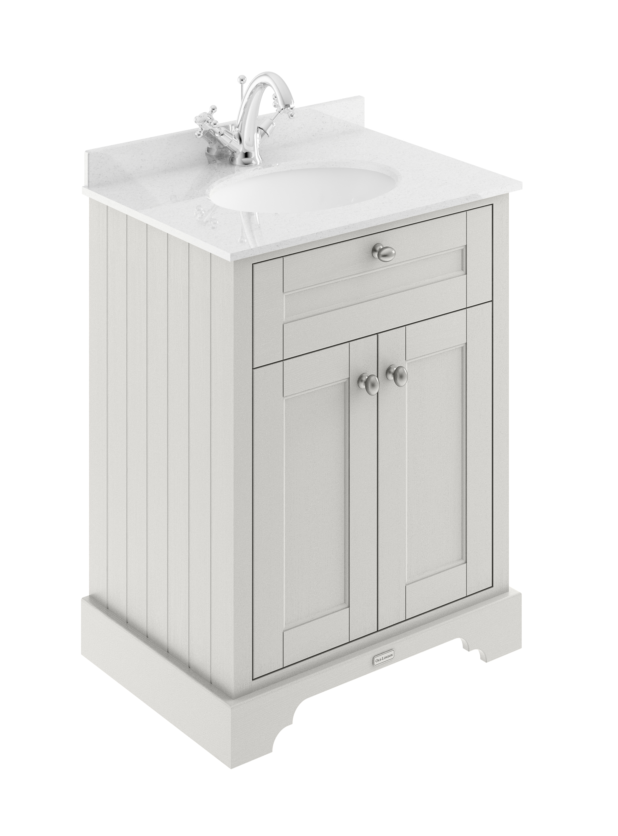 Hudson Reed Old London Timeless Sand 600mm Vanity Unit and Marble Top 1TH LOF422
