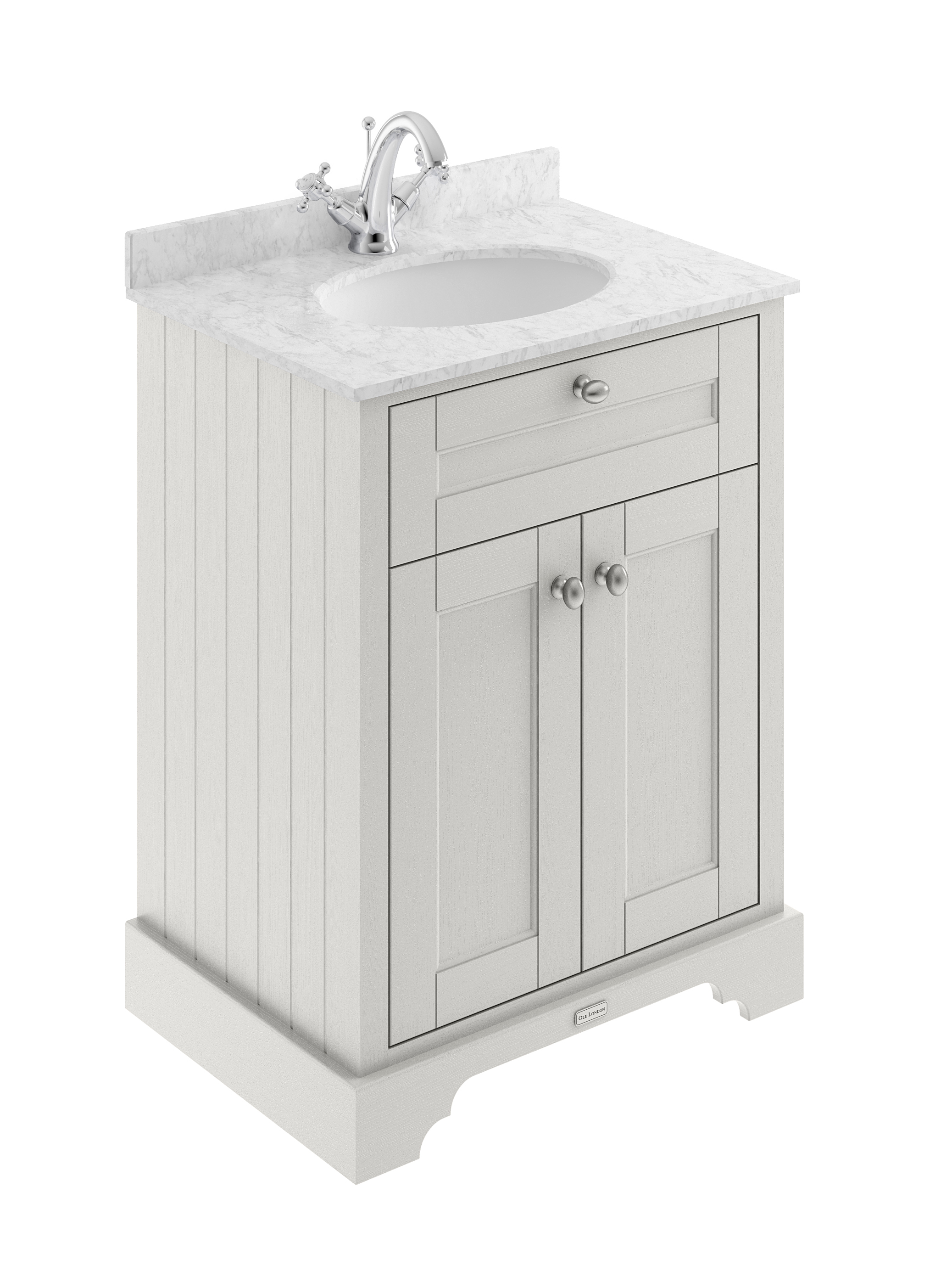 Hudson Reed Old London Timeless Sand 600mm Vanity Unit and Marble Top 1TH LOF423