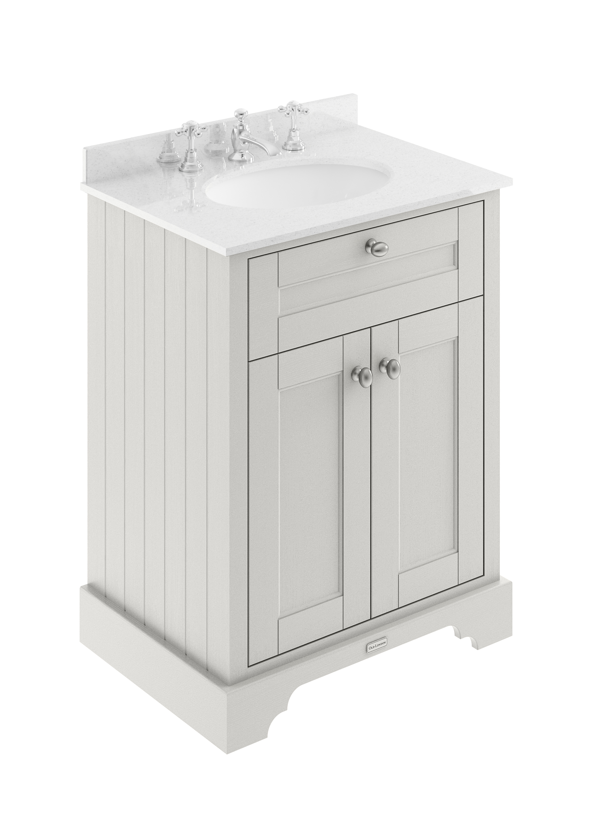 Hudson Reed Old London Timeless Sand 600mm Vanity Unit and Marble Top 3TH LOF425