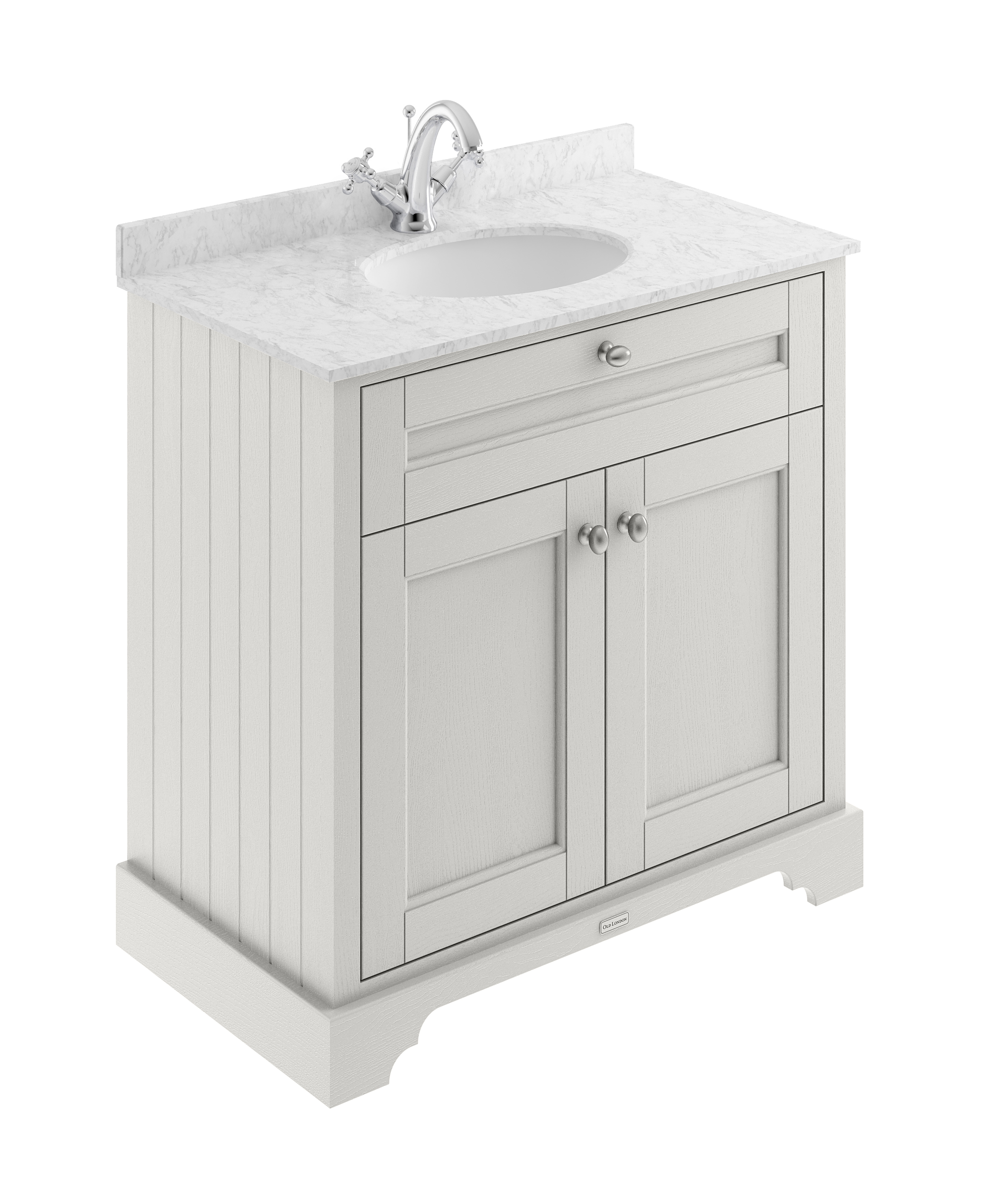 Hudson Reed Old London Timeless Sand 800mm Vanity Unit and Marble Top 1TH LOF429