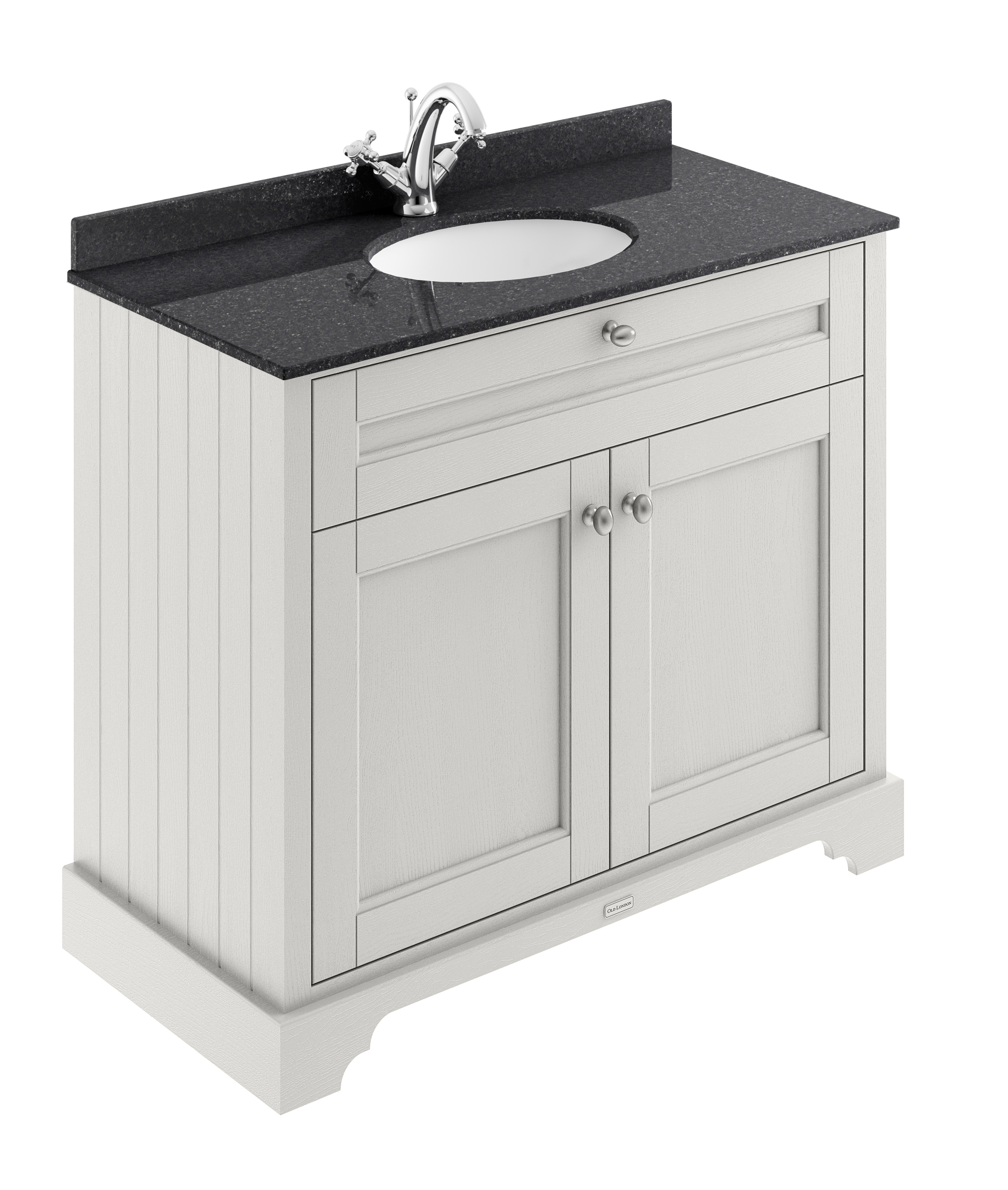 Hudson Reed Old London Timeless Sand 1000mm Vanity Unit and Marble Top 1TH LOF476