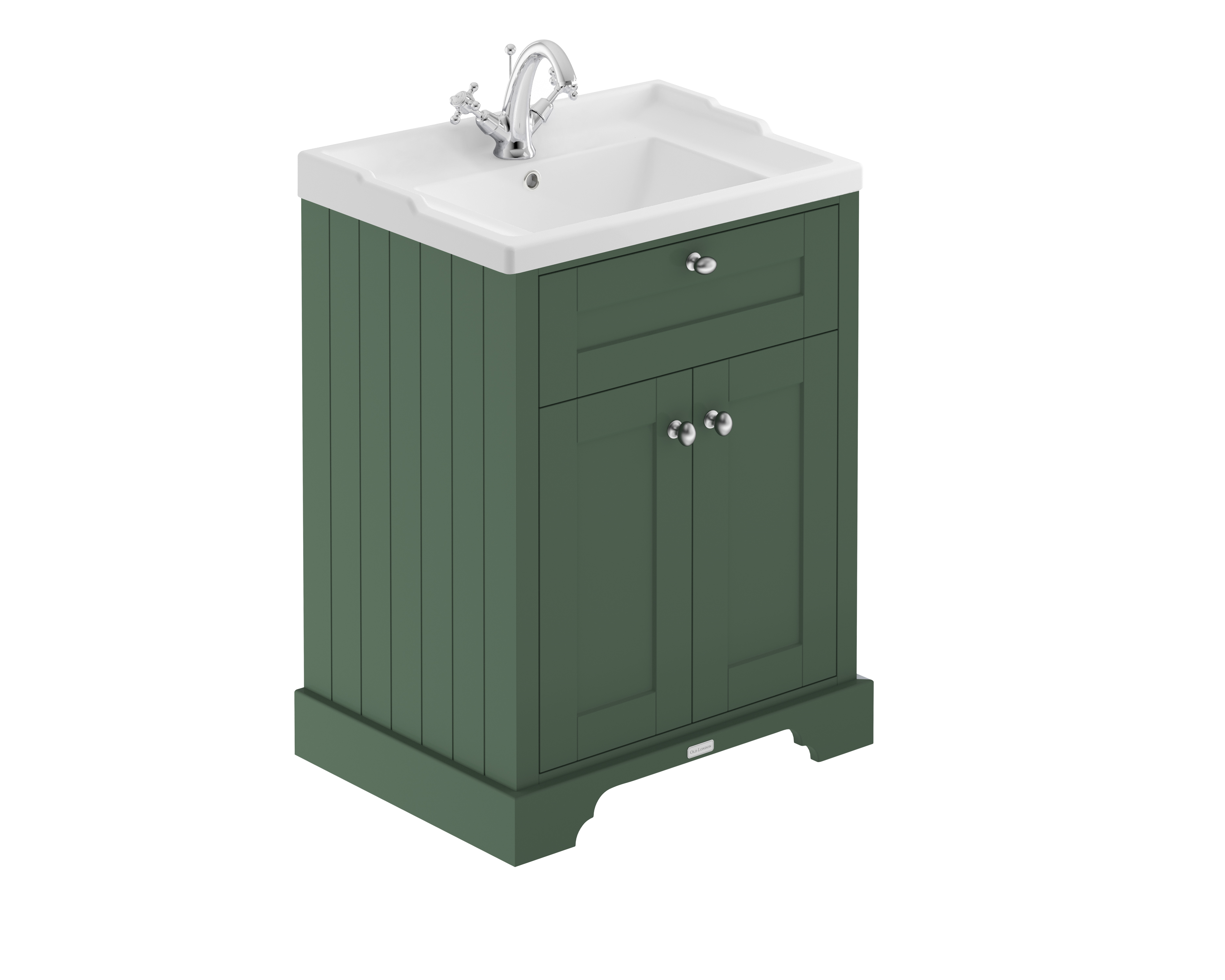 Hudson Reed Old London Hunter Green 600mm Vanity Unit and Basin 1TH LOF803