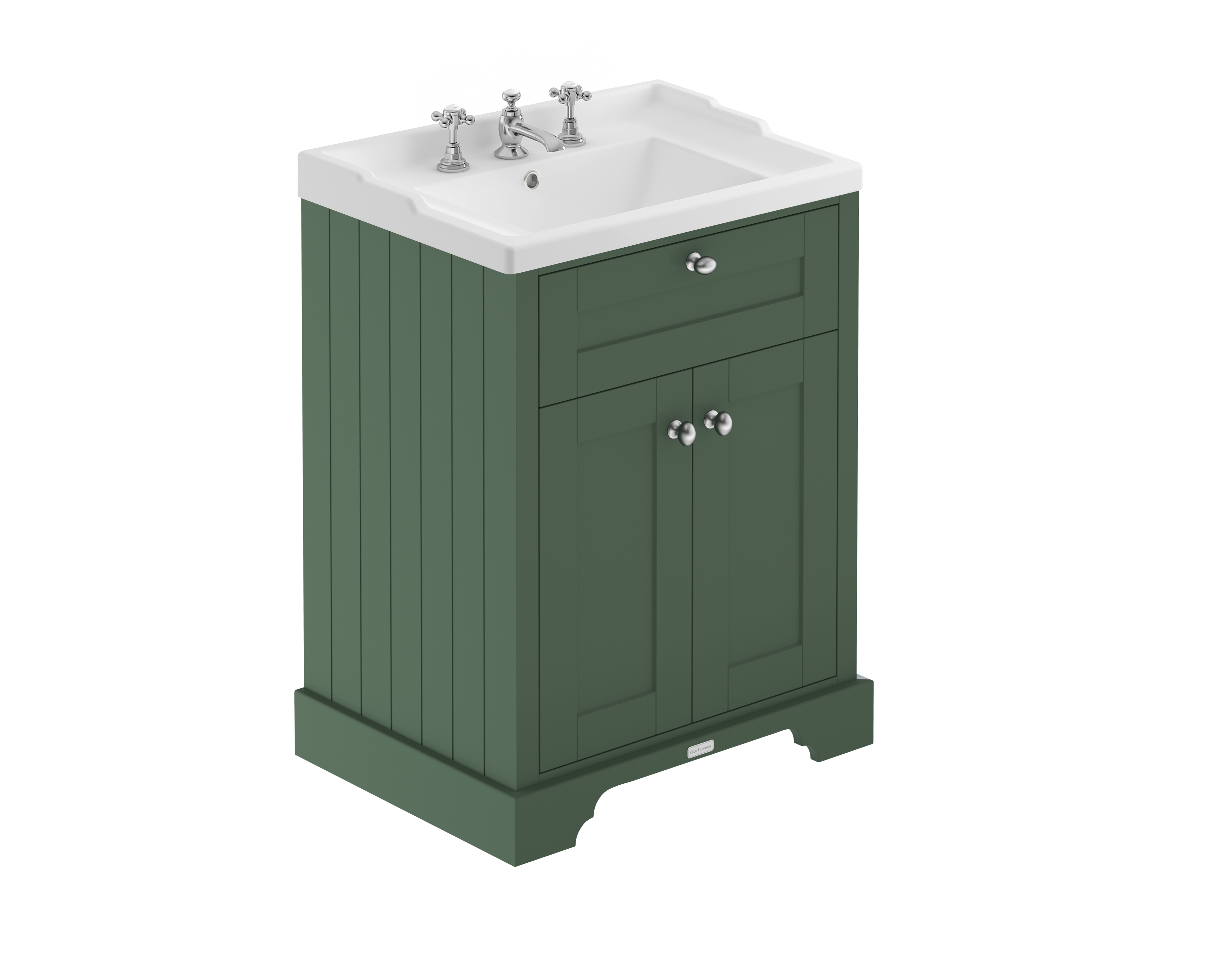 Hudson Reed Old London Hunter Green 600mm Vanity Unit and Basin 3TH LOF833
