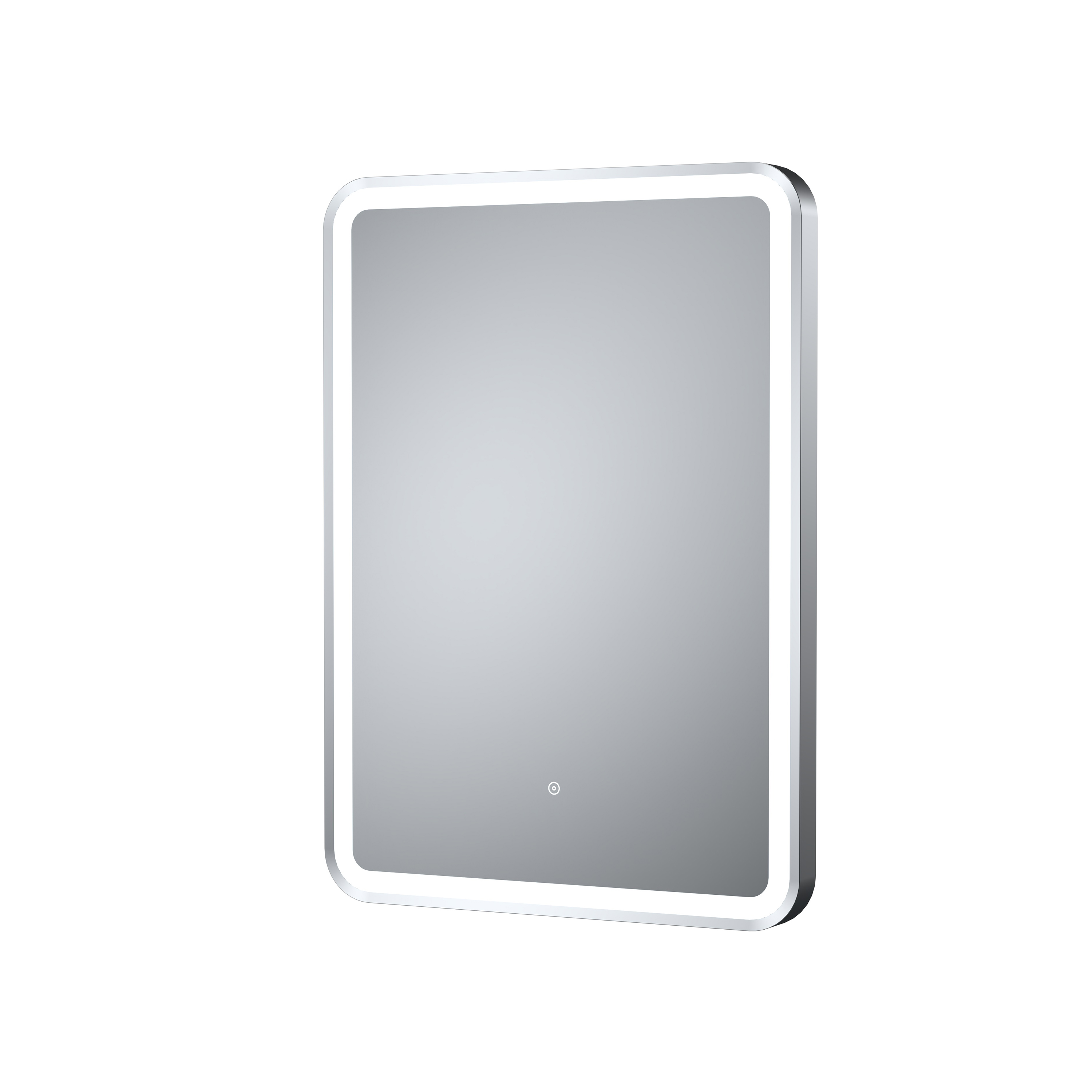 Hudson Reed Nuie Framed LED Touch Sensor Mirror Silver 700 x 500 LQ703