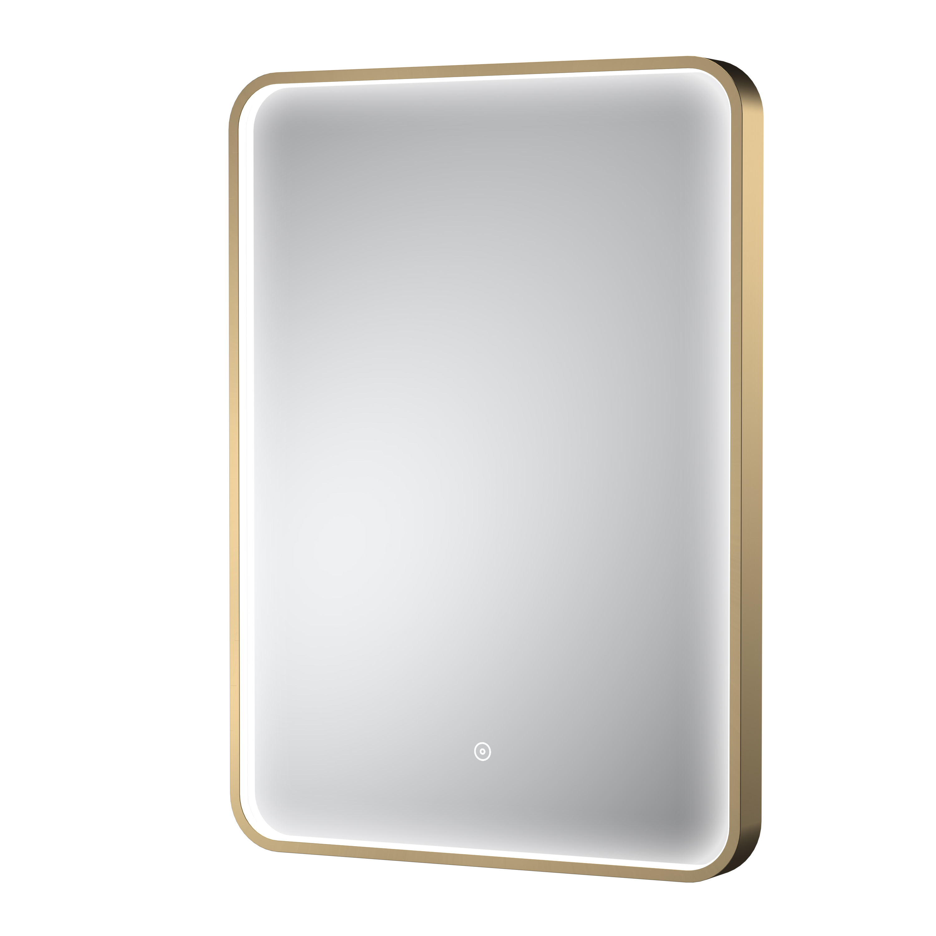 Hudson Reed Nuie Pictor Brushed Brass Frame LED Mirror 700 x 500mm LQ732