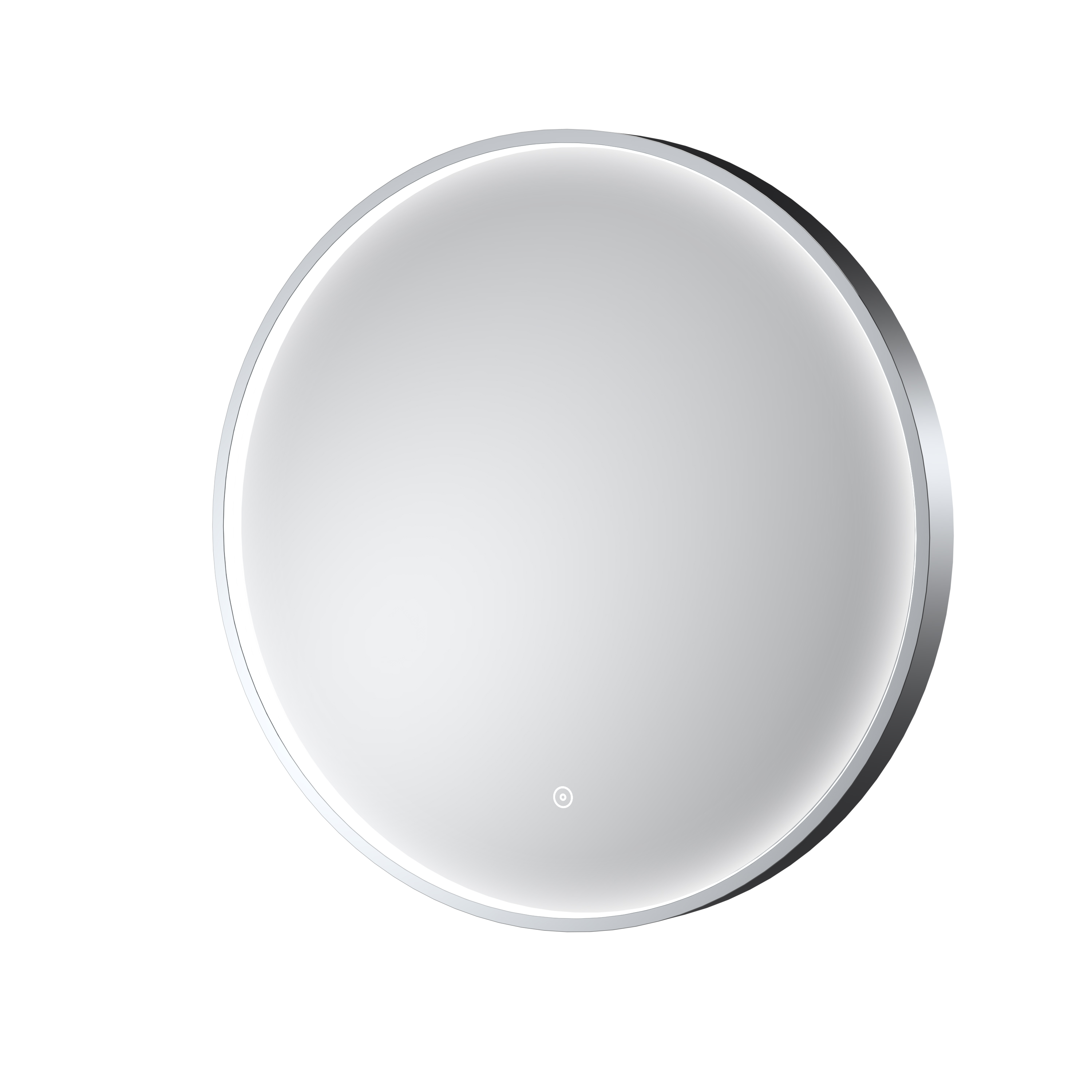 Hudson Reed Nuie Mensa Chrome Polished Frame LED Mirror 600mm LQ743