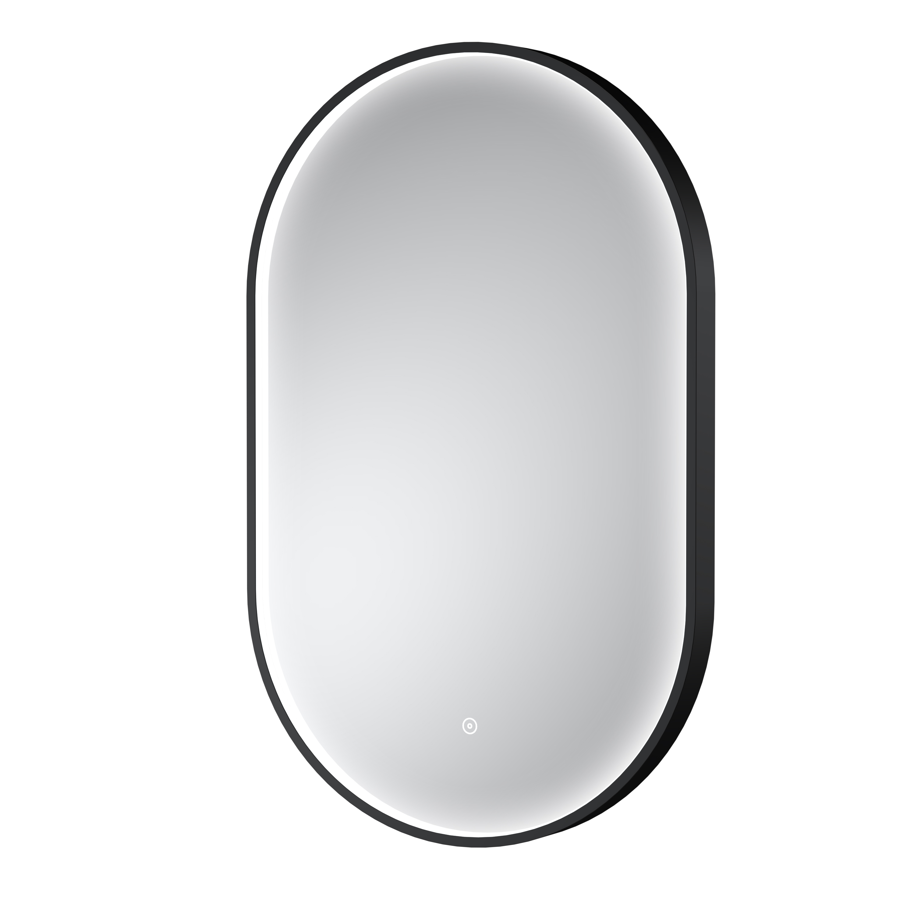 Hudson Reed Nuie Columba Black Frame LED Mirror 800 x 500mm LQ761