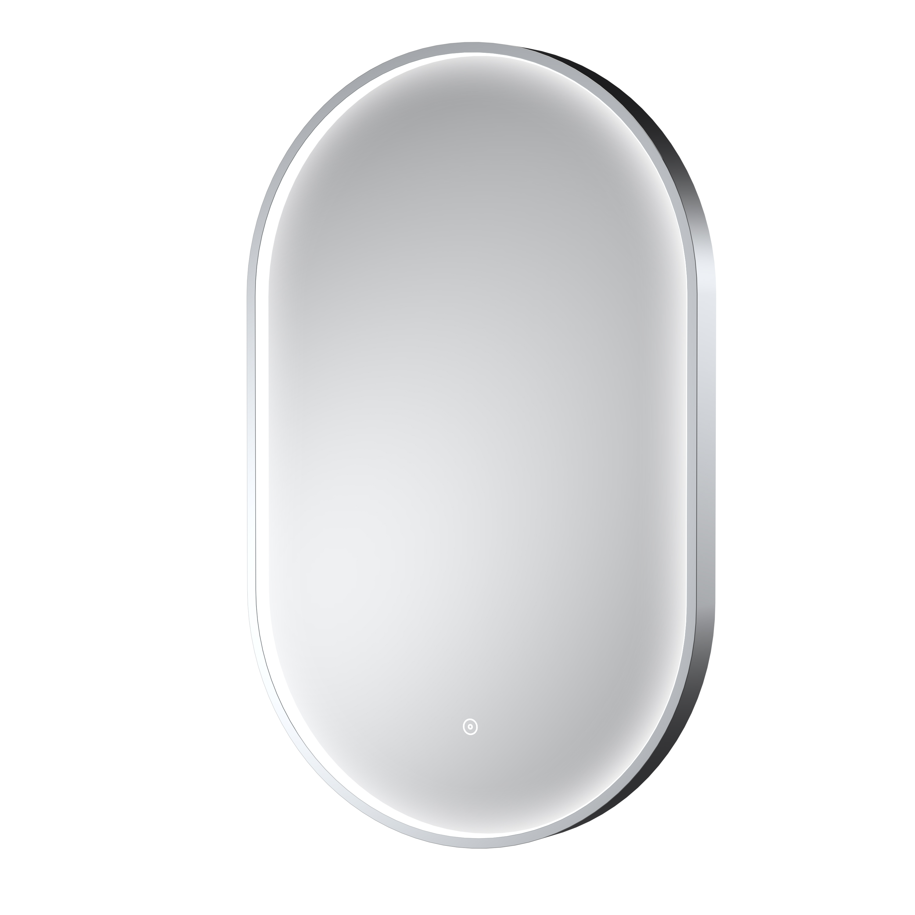 Hudson Reed Nuie Columba Chrome Polished Frame LED Mirror 800 x 500mm LQ763
