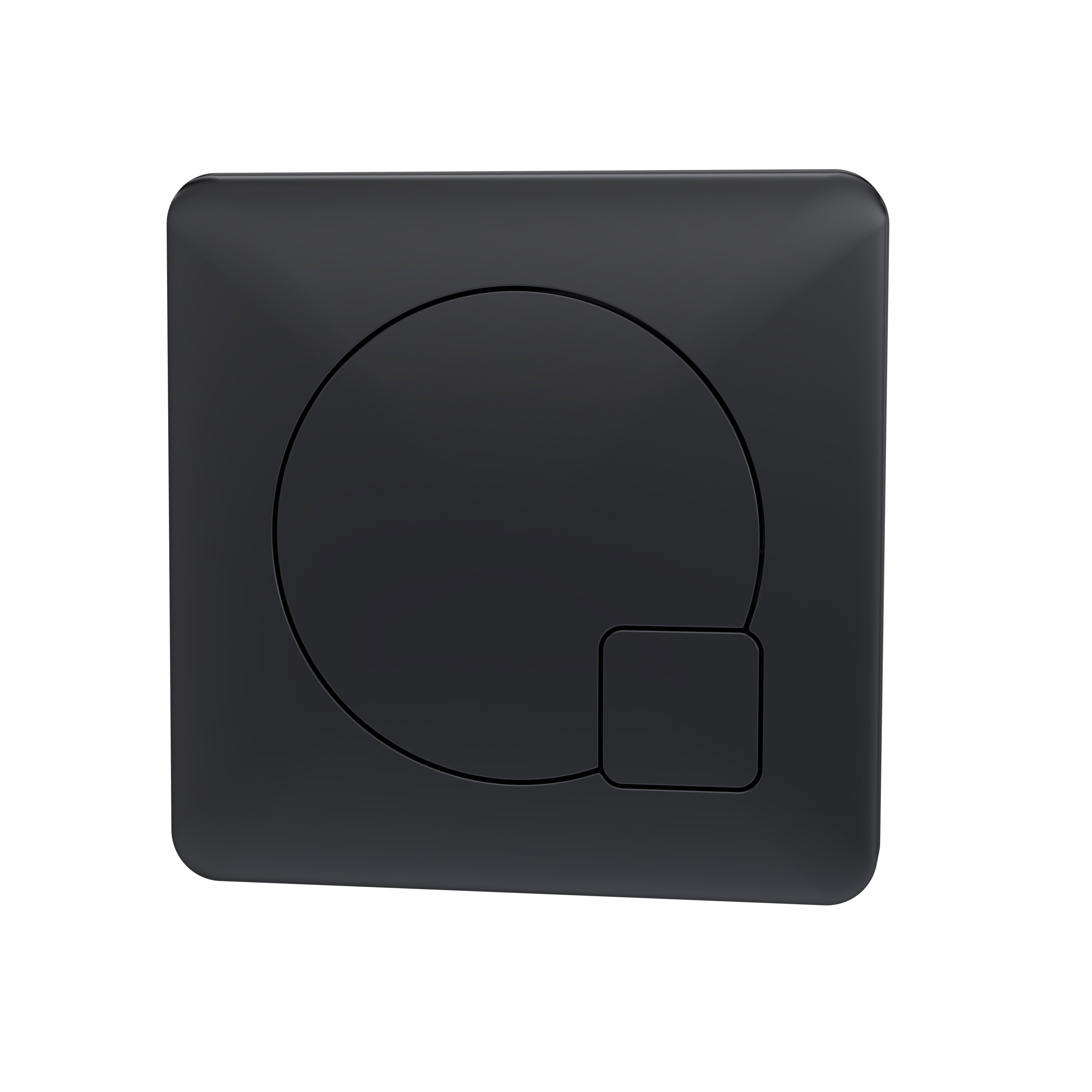 Hudson Reed Nuie Black Square Dual Flush Push Button MDPB02