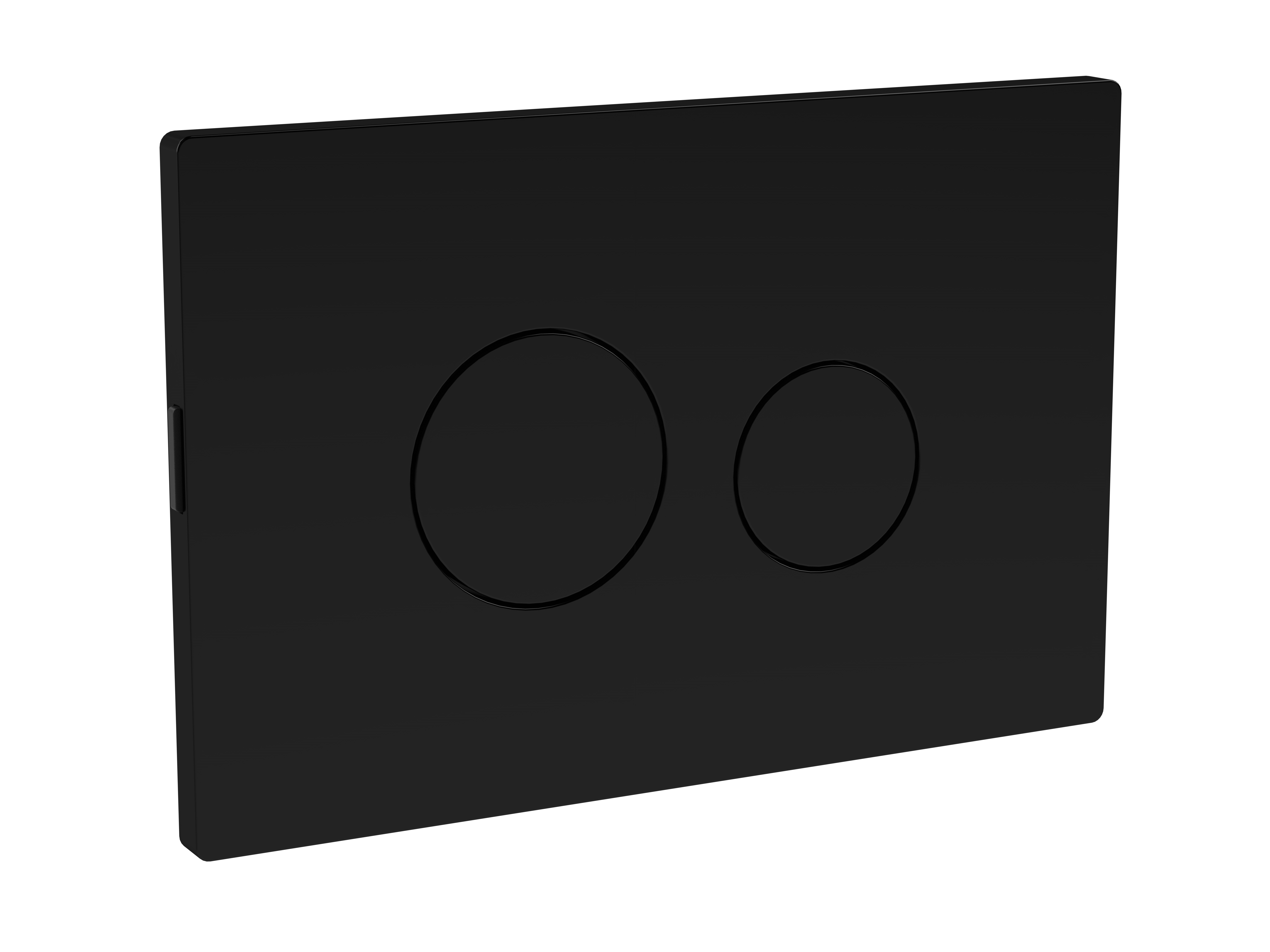 Hudson Reed Nuie Black Matt Round Plate for Pneumatic Dual Flush MDPP02R