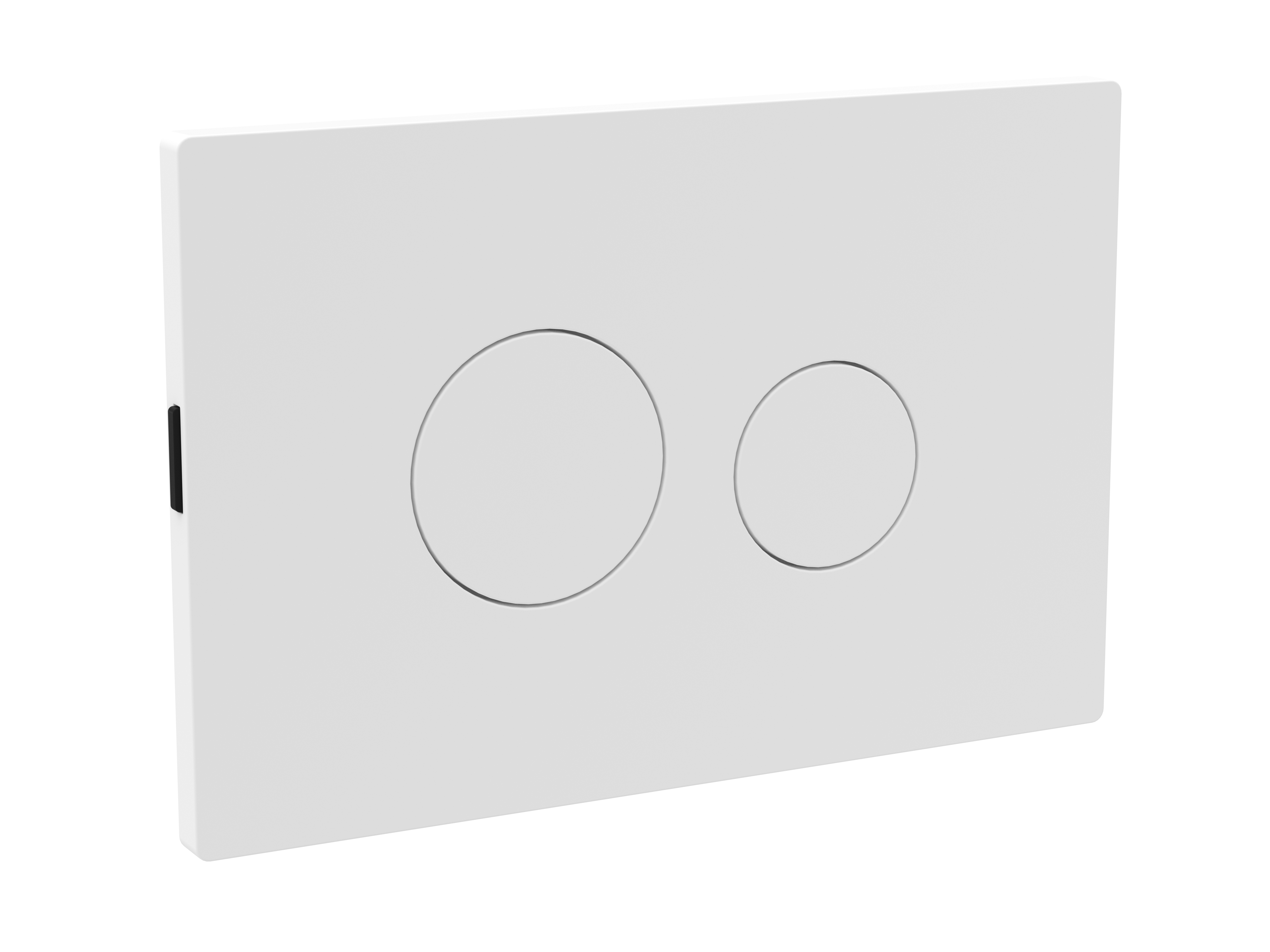 Hudson Reed Nuie White Matt Round Plate for Pneumatic Dual Flush MDPP06R