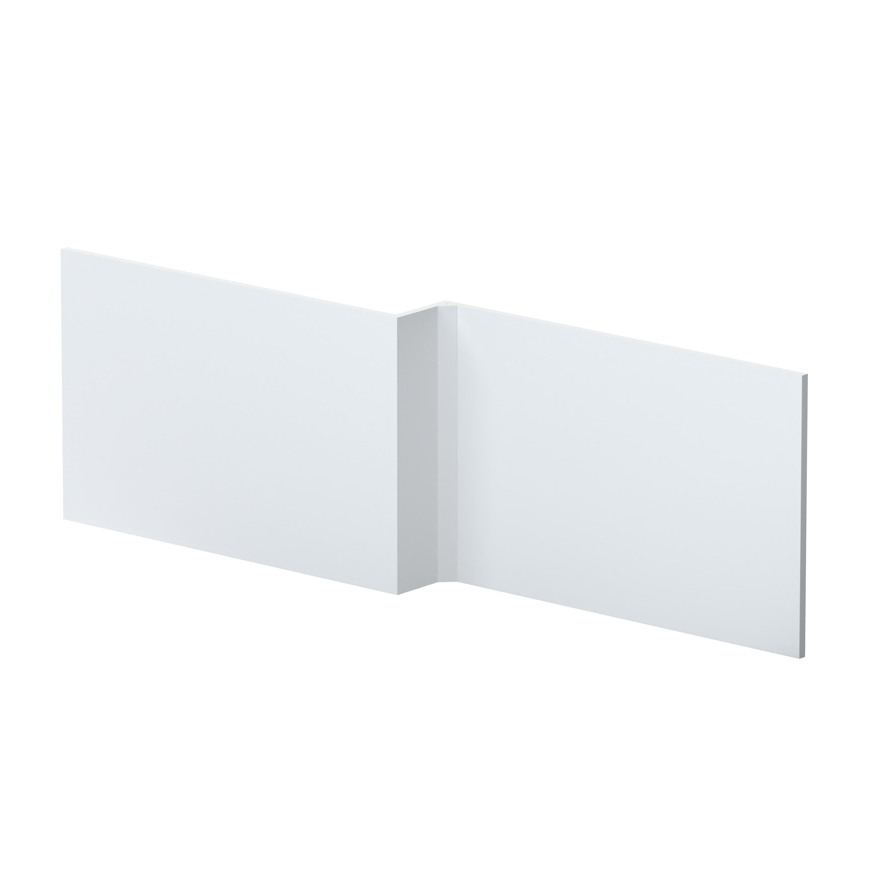 Hudson Reed Nuie Urban Satin White 1700mm Square Shower Bath Front Panel MOF173