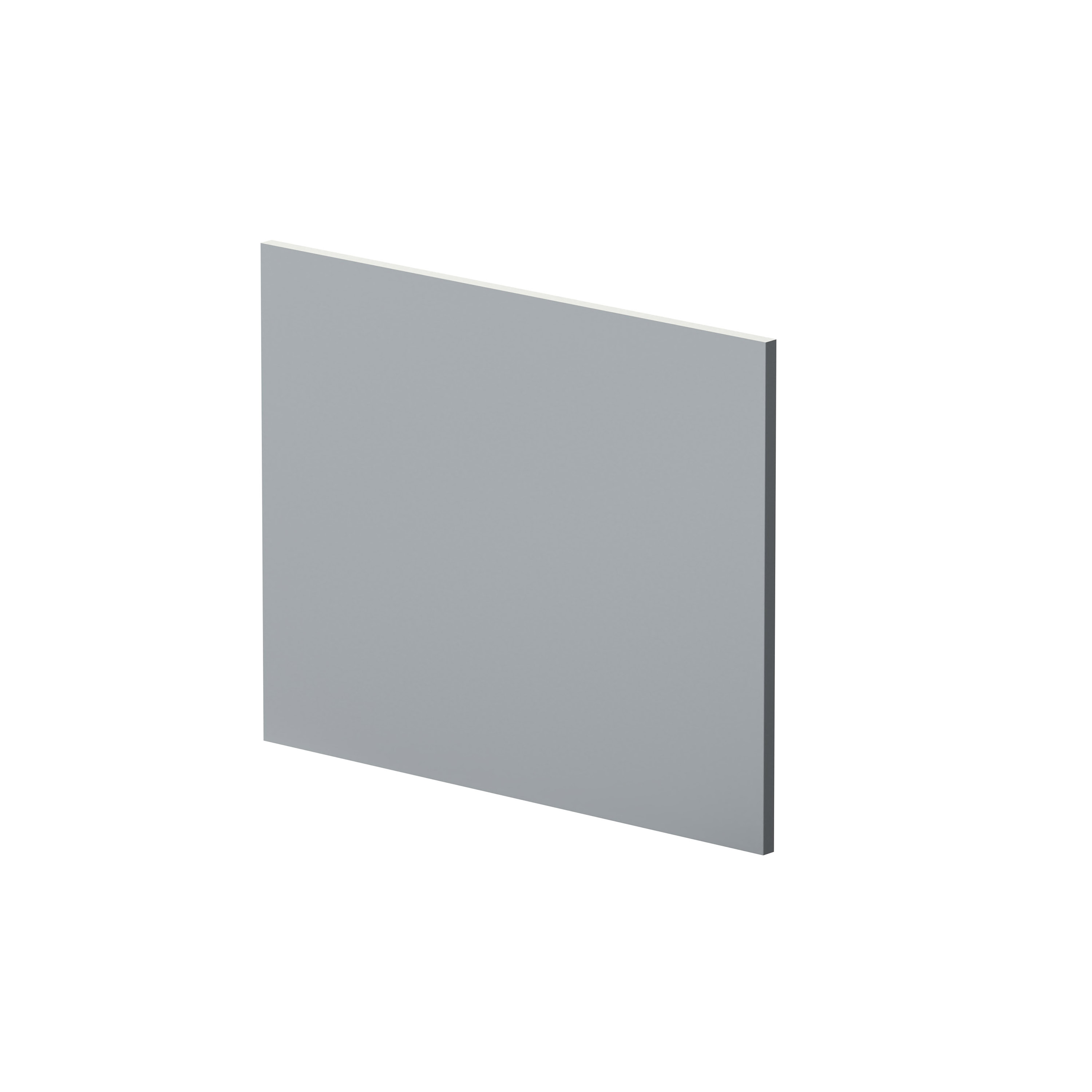 Hudson Reed Nuie Urban Satin Grey 700mm Square Shower Bath End Panel MOF279