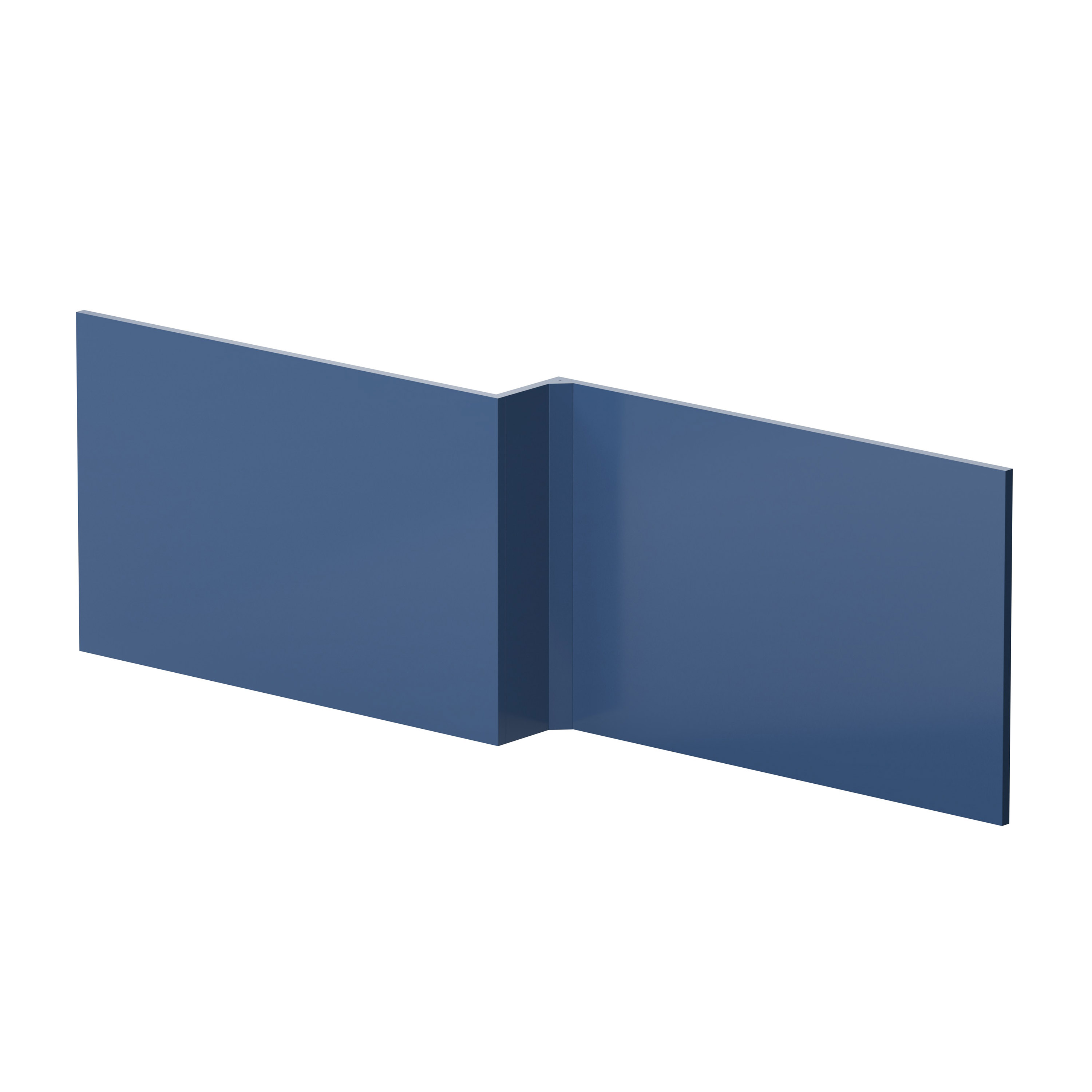 Hudson Reed Nuie Urban Satin Blue 1700mm Square Shower Bath Front Panel MOF373