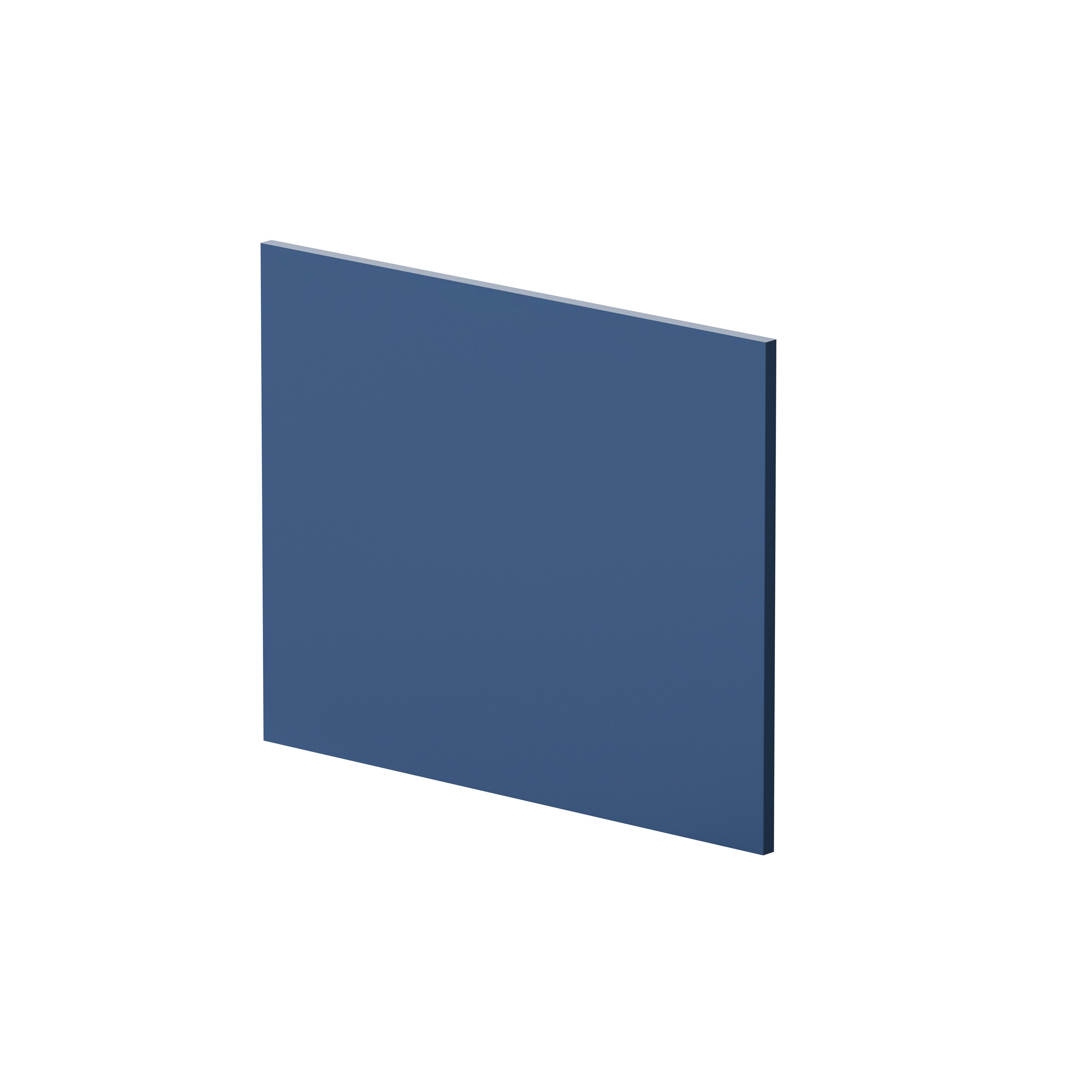 Hudson Reed Nuie Urban Satin Blue 700mm Square Shower Bath End Panel MOF379