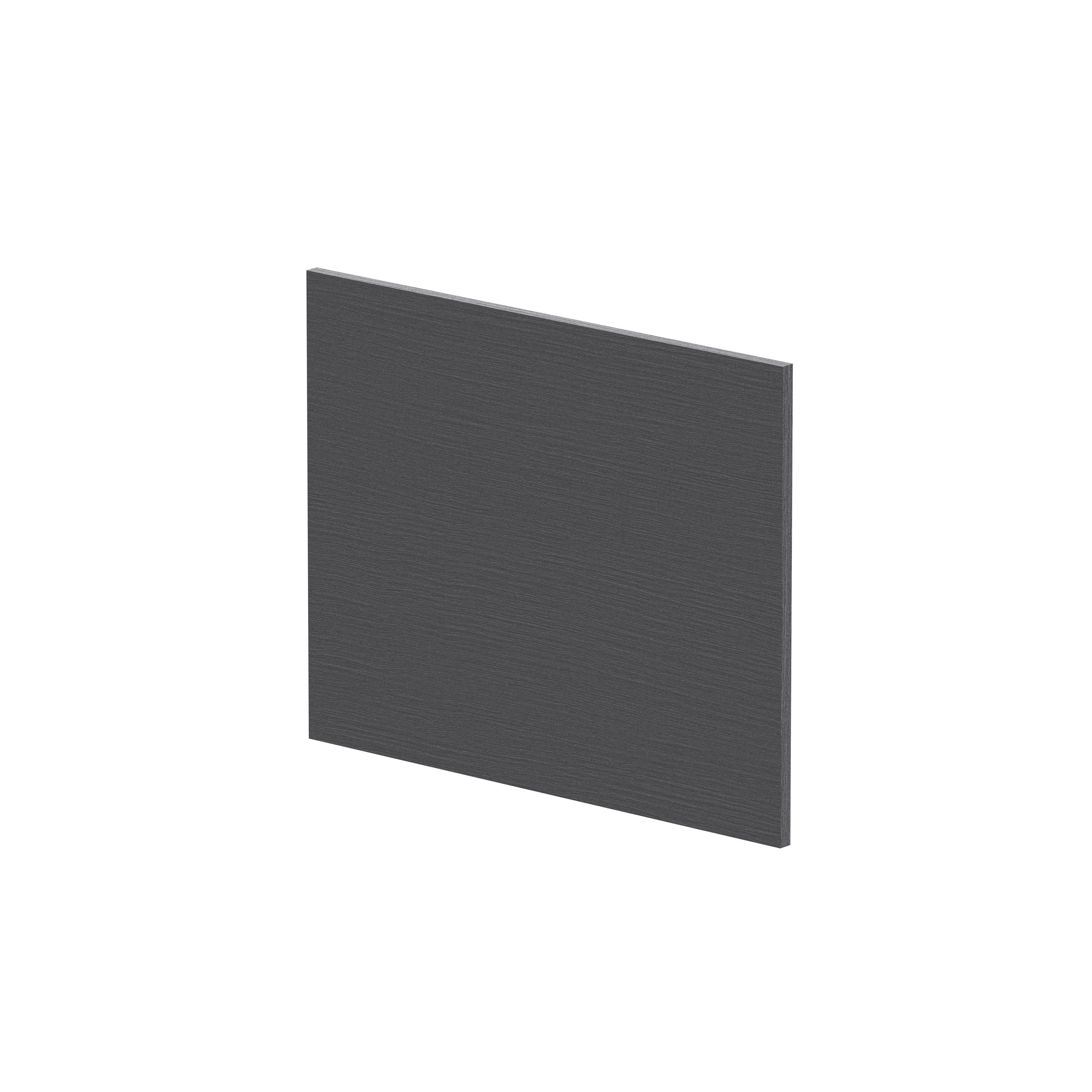 Hudson Reed Graphite Grey Woodgrain Square Shower Bath End Panel MPC2231