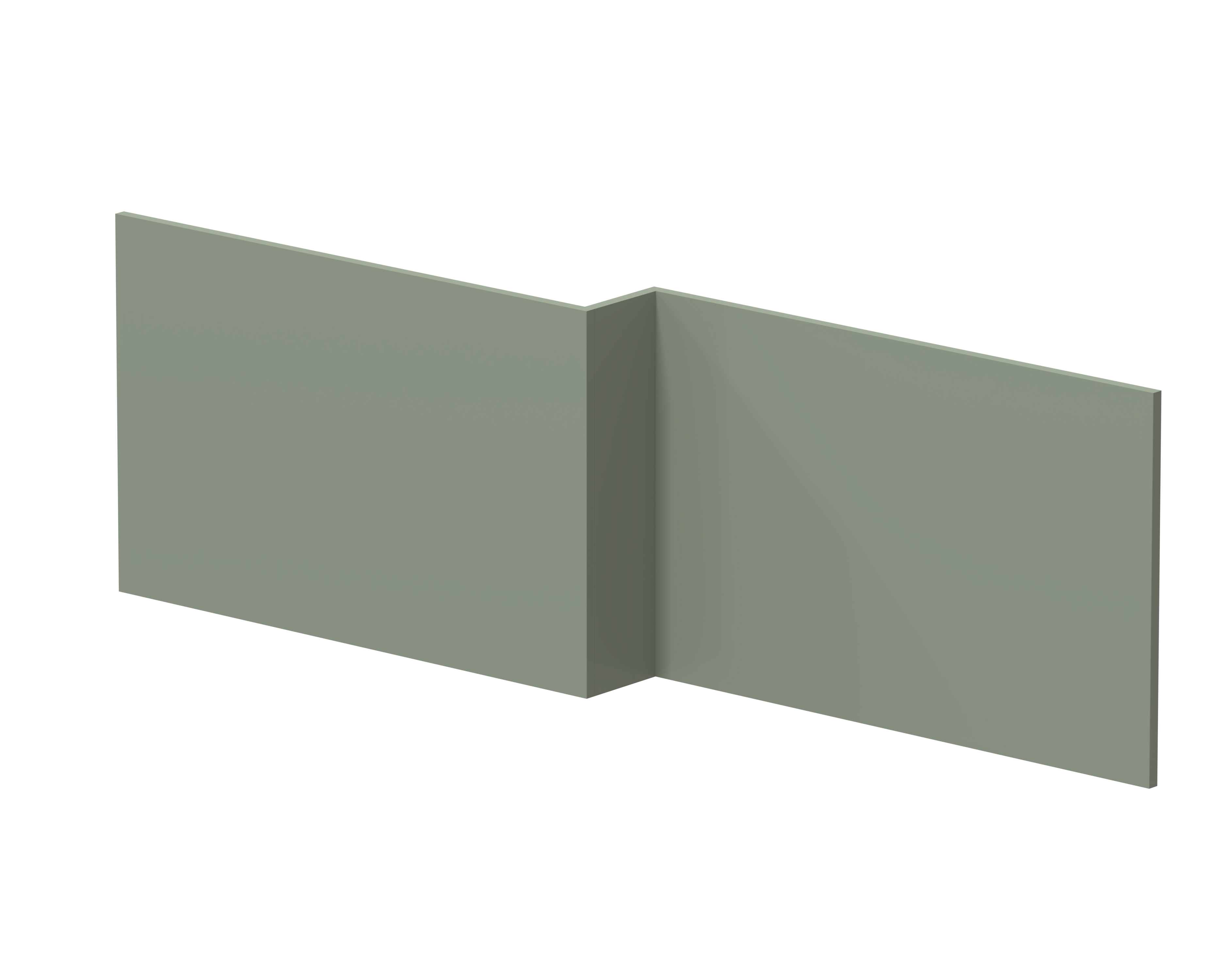 Hudson Reed Fern Green Square Shower Bath Front Panel MPC3135