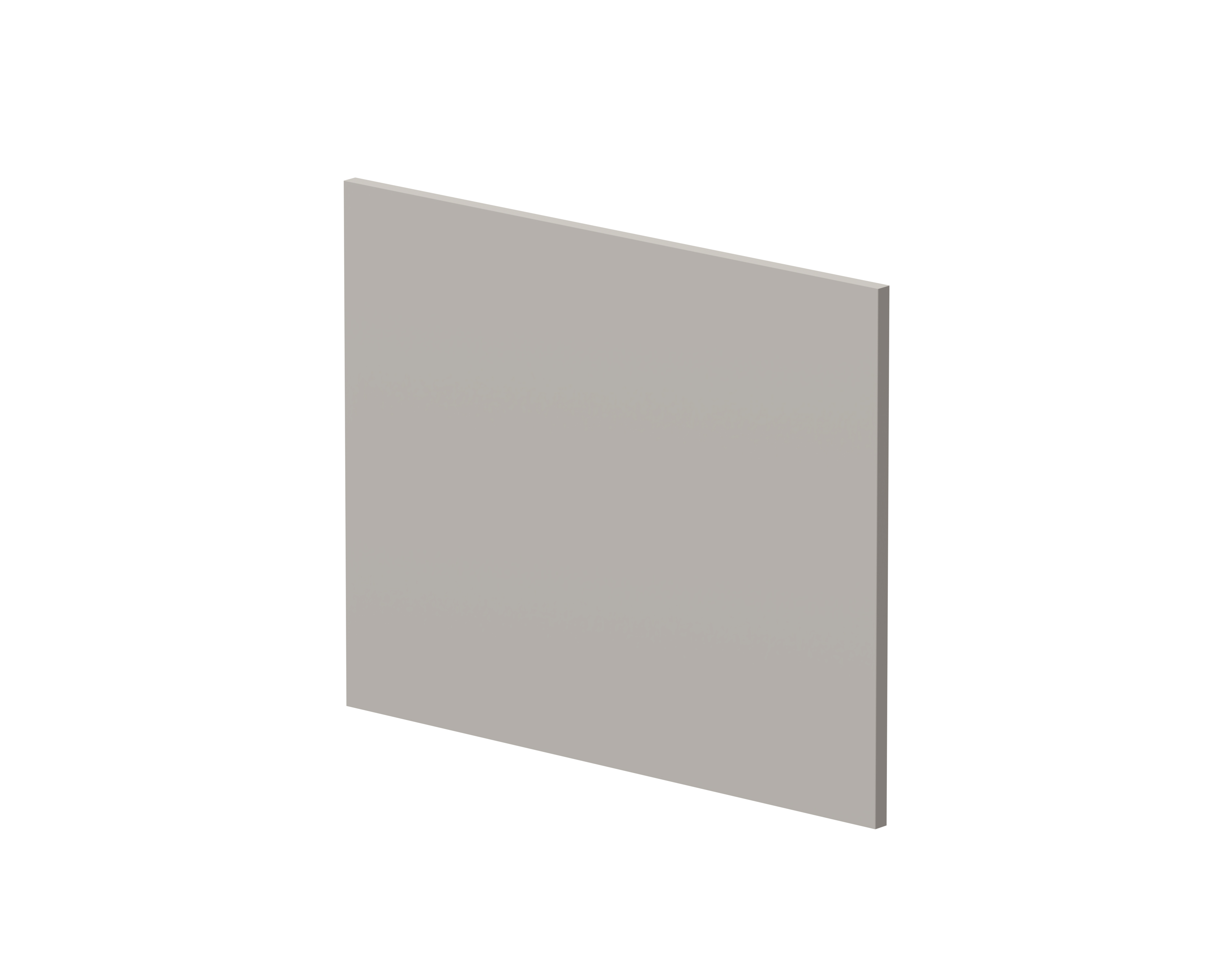 Hudson Reed Pebble Grey Square Shower Bath End Panel MPC3231