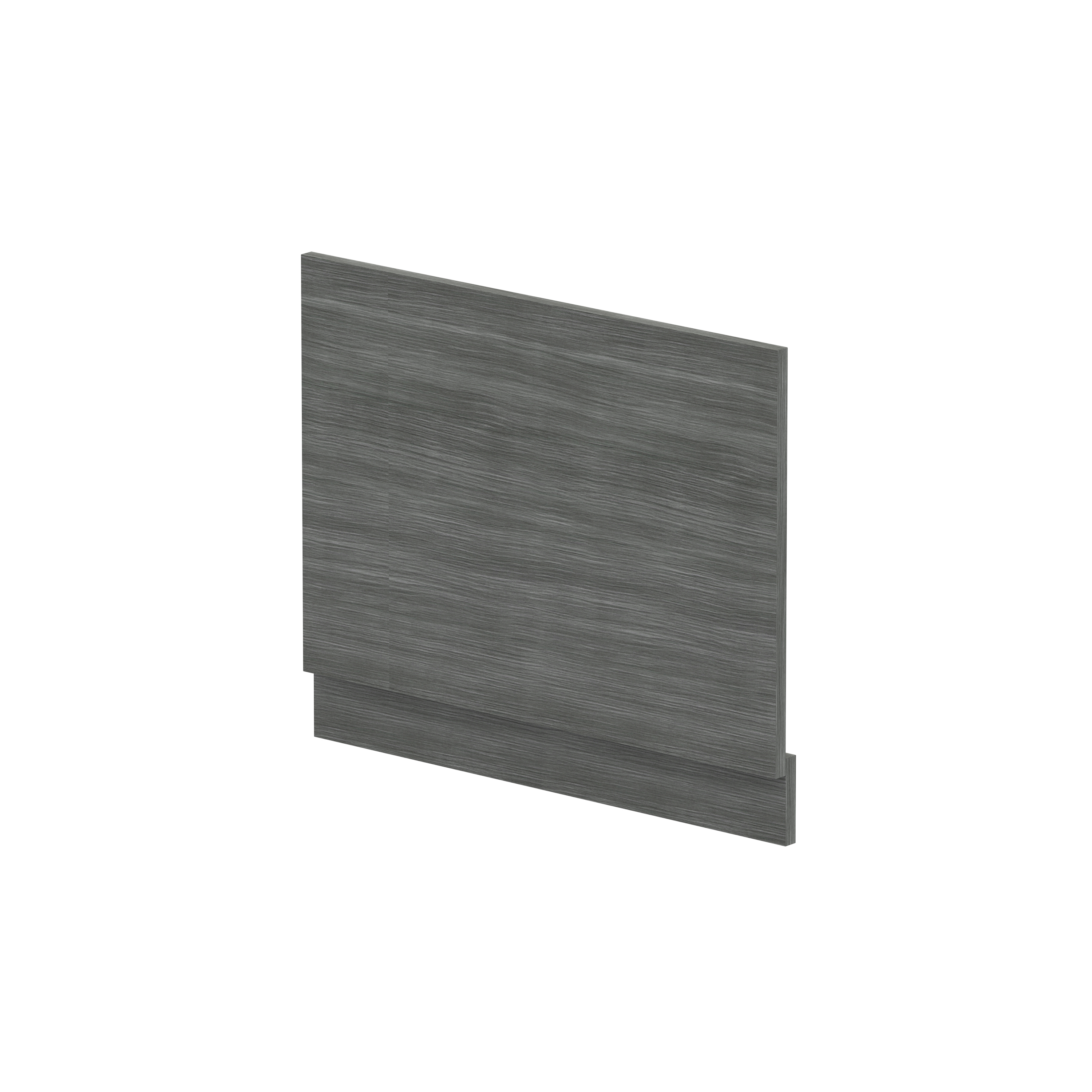 Nuie Anthracite Woodgrain Straight End Panel and Plinth 700mm MPD511N