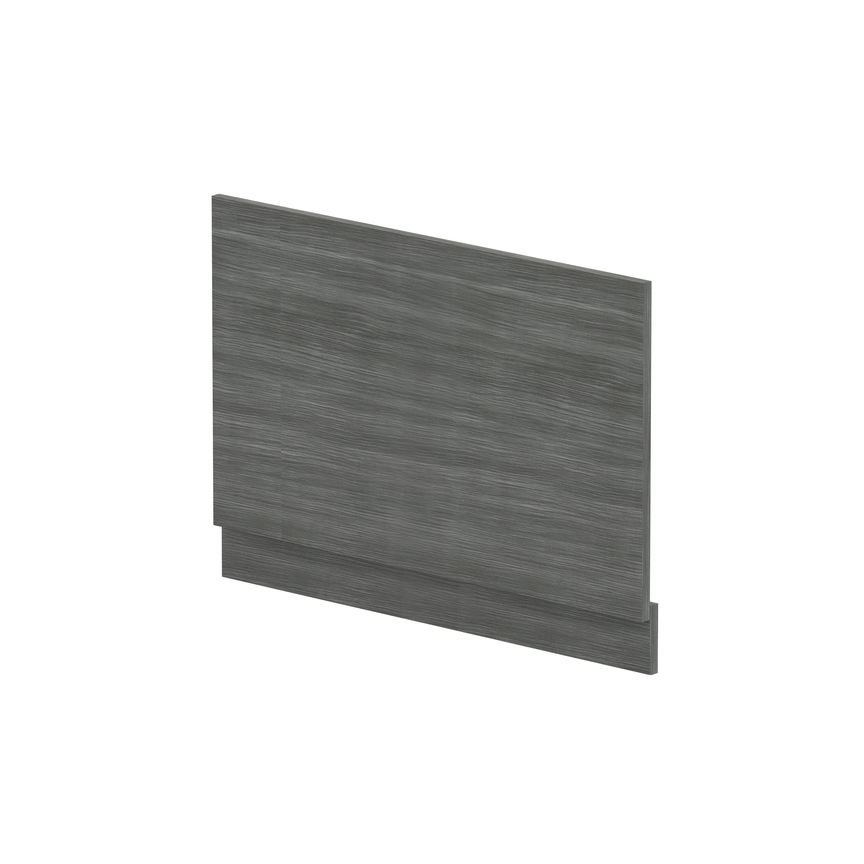 Hudson Reed Nuie Anthracite Woodgrain Straight End Panel and Plinth 800mm MPD513N