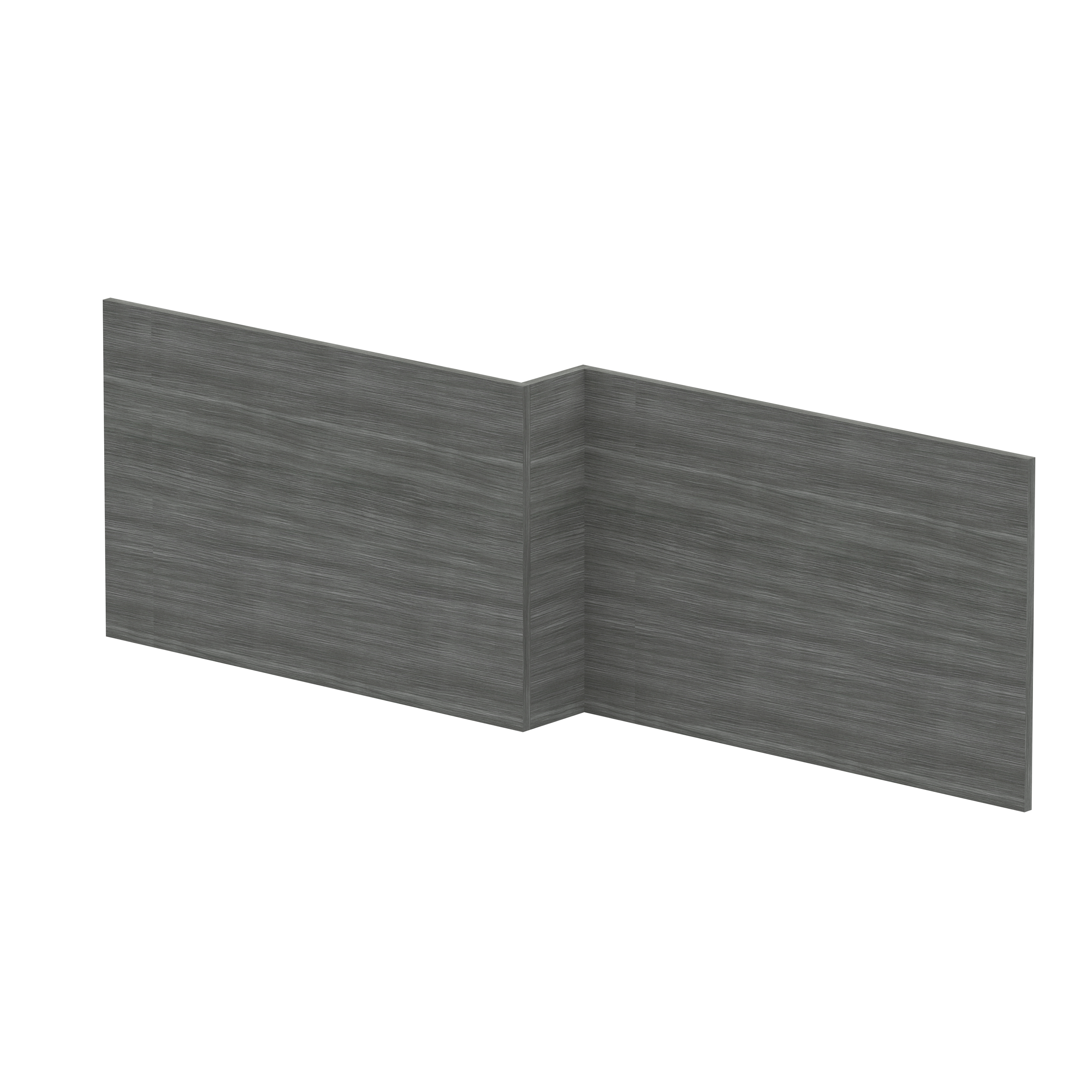 Nuie Anthracite Woodgrain Shower Bath Front Panel 1700mm MPD535N