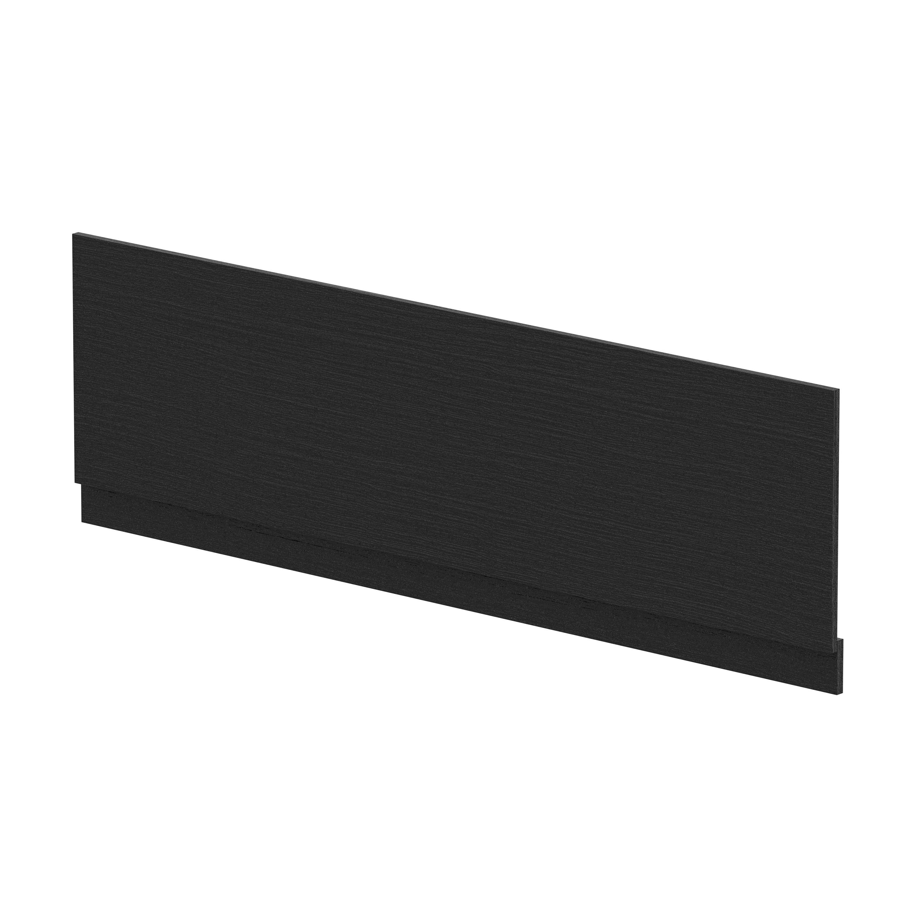 Hudson Reed Nuie Charcoal Black Straight Front Panel and Plinth 1800mm MPD607N