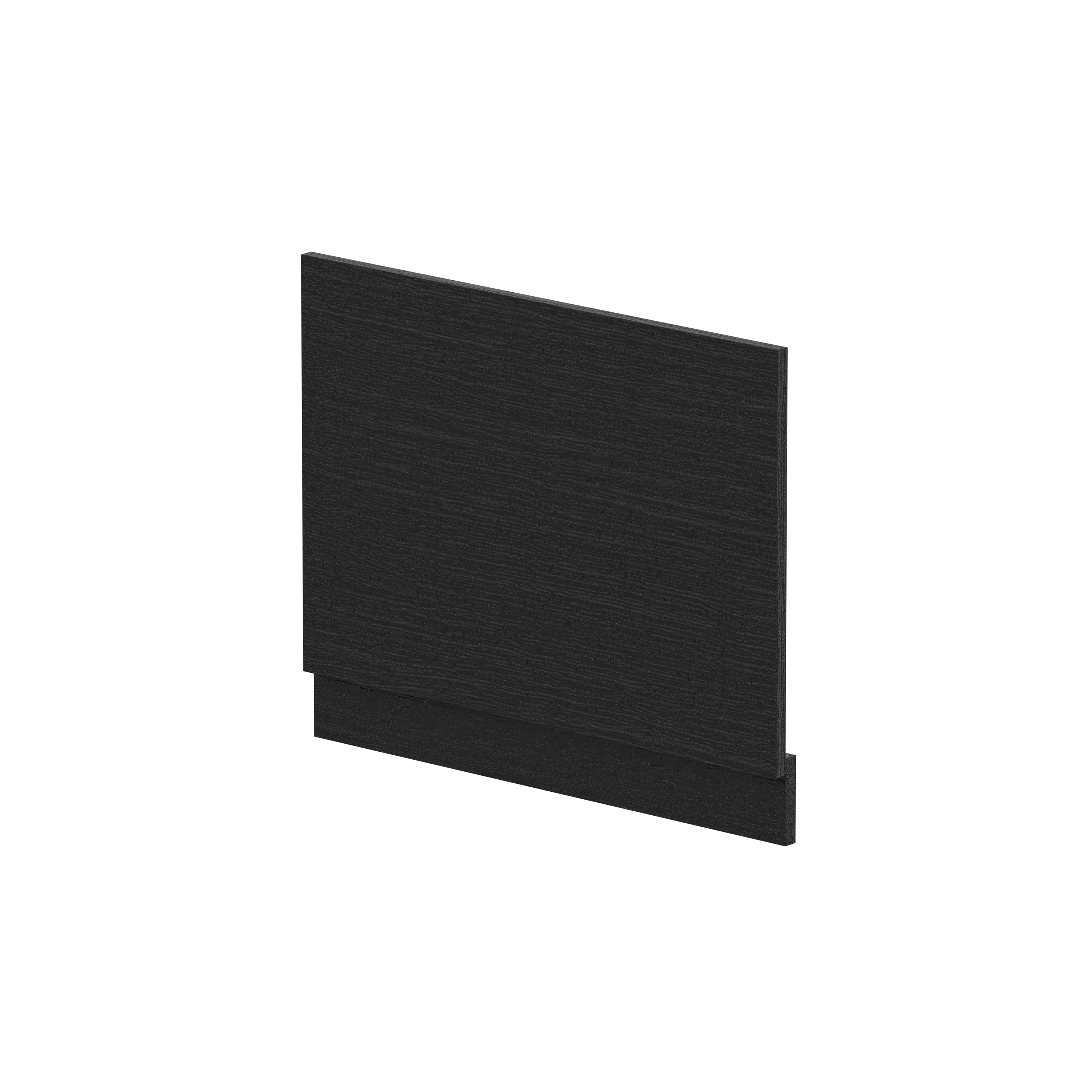 Hudson Reed Nuie Charcoal Black Straight End Panel and Plinth 700mm MPD611N