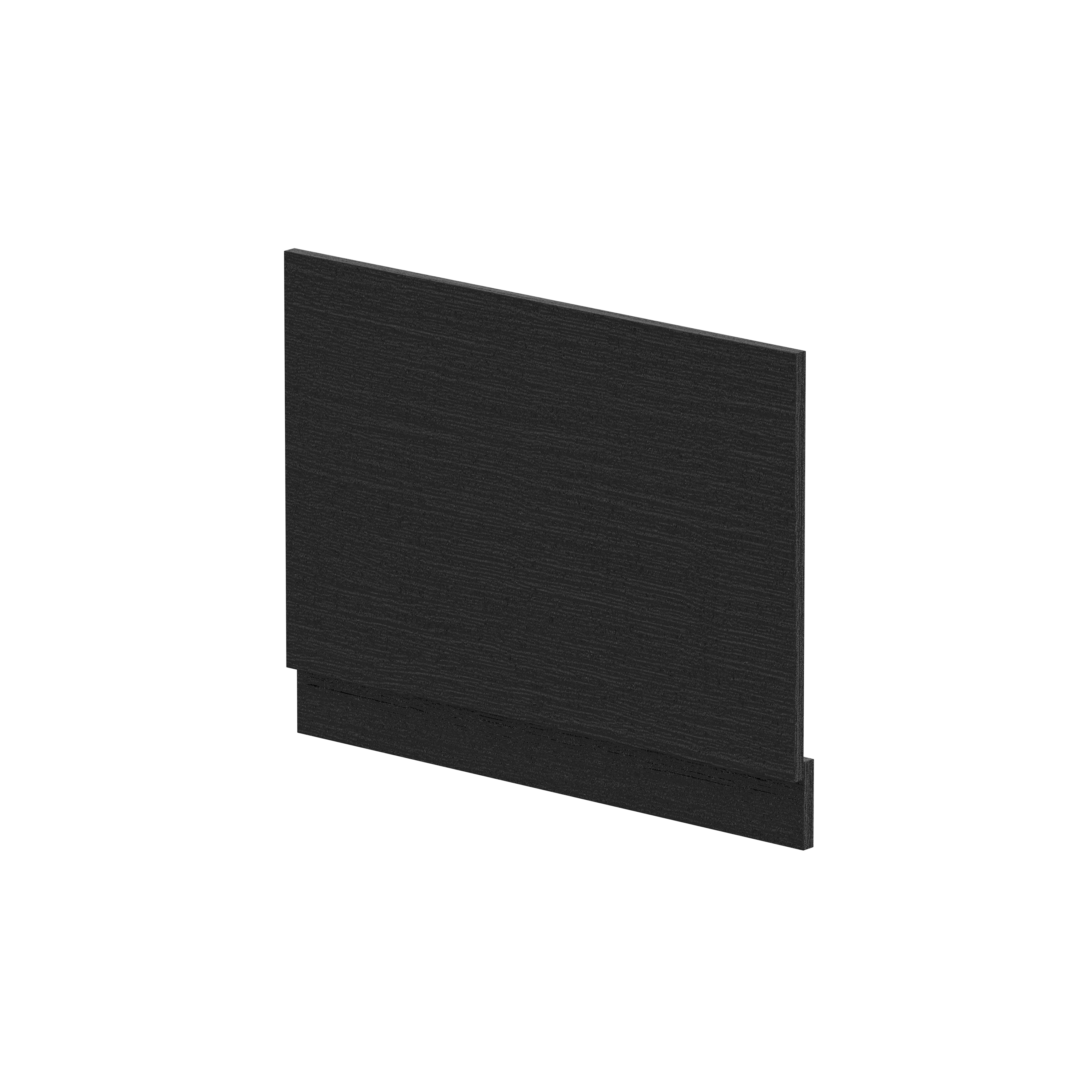 Hudson Reed Nuie Charcoal Black Straight End Panel and Plinth 750mm MPD612N