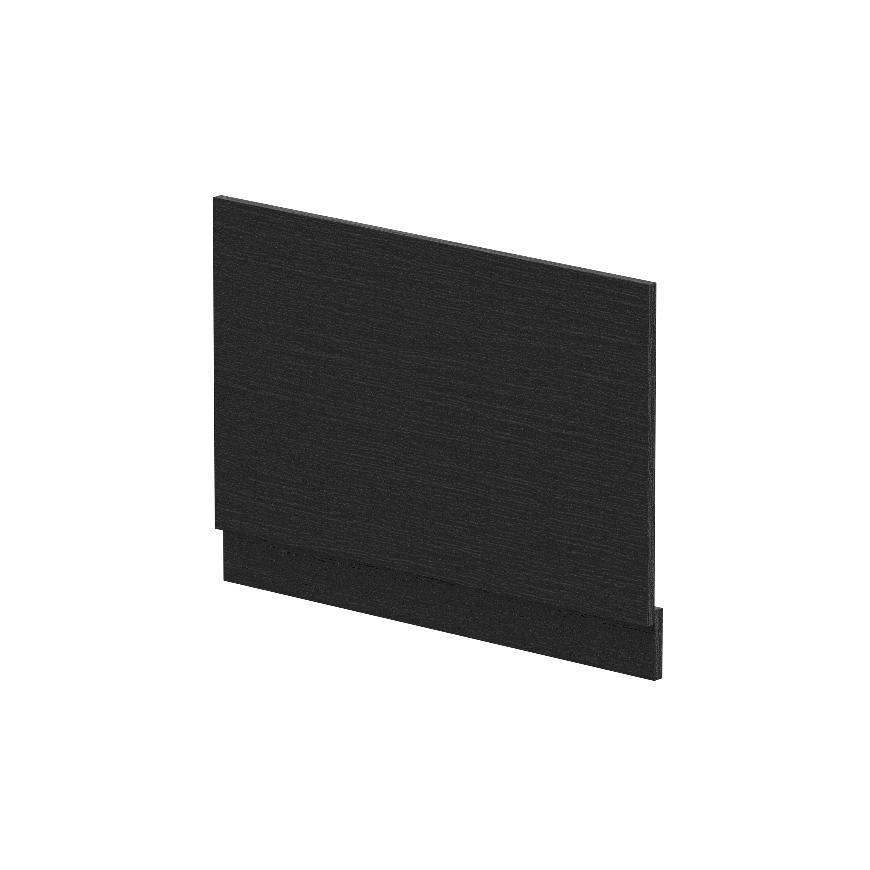Hudson Reed Nuie Charcoal Black Straight End Panel and Plinth 800mm MPD613N