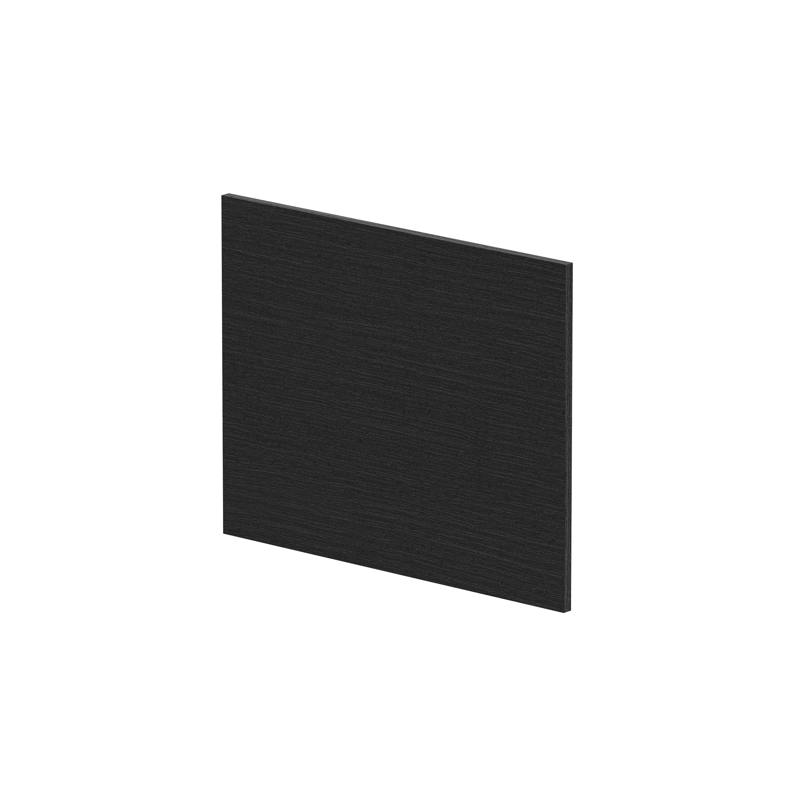 Nuie Charcoal Black Shower Bath End Panel 700mm MPD631N