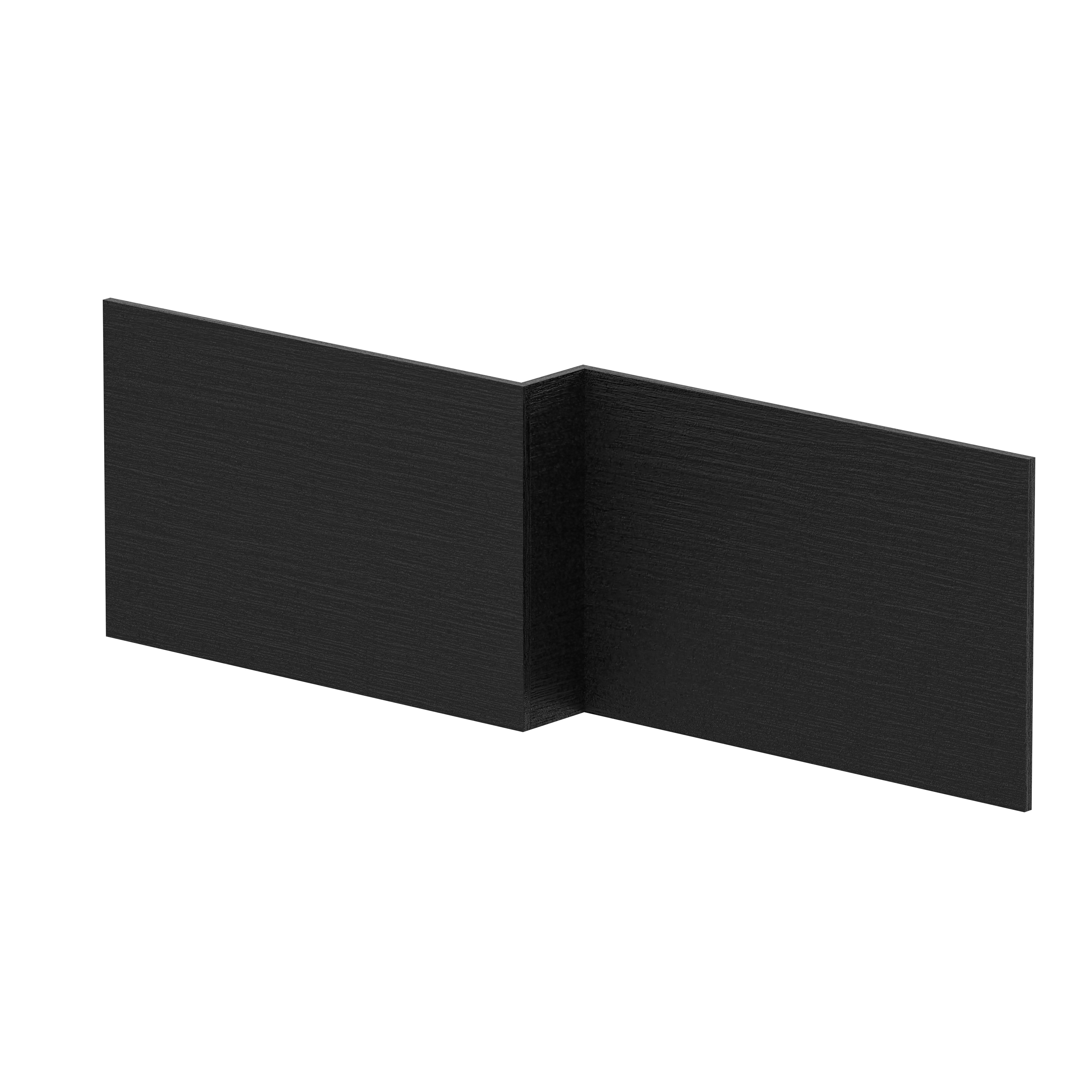 Nuie Charcoal Black Shower Bath Front Panel 1700mm MPD635N