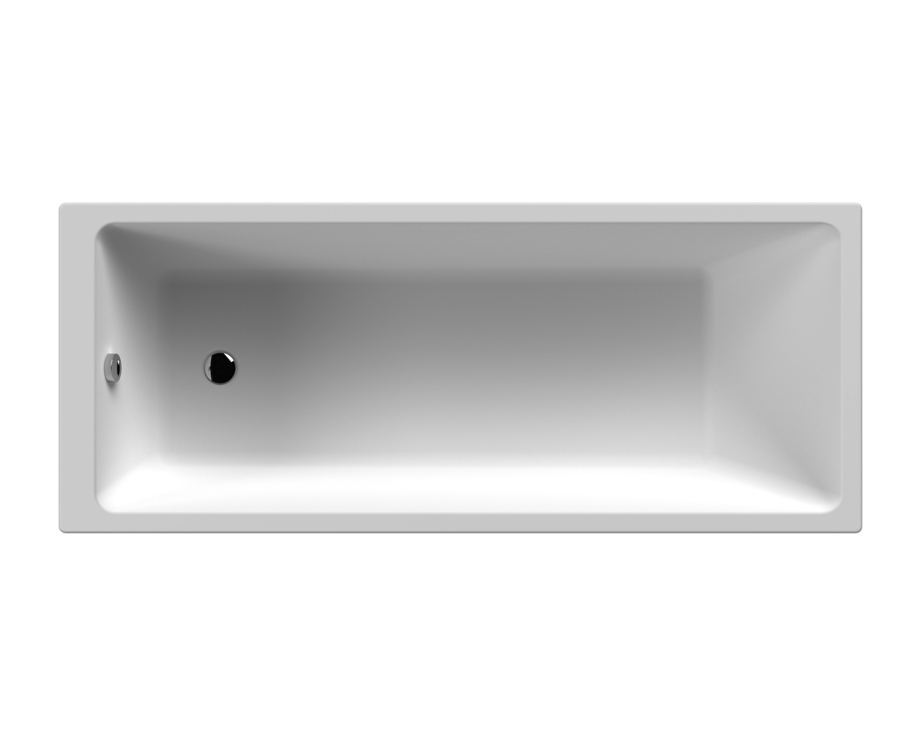 Nuie Linton White Thin Edge Single Ended Bath 1700 x 700mm NBA809
