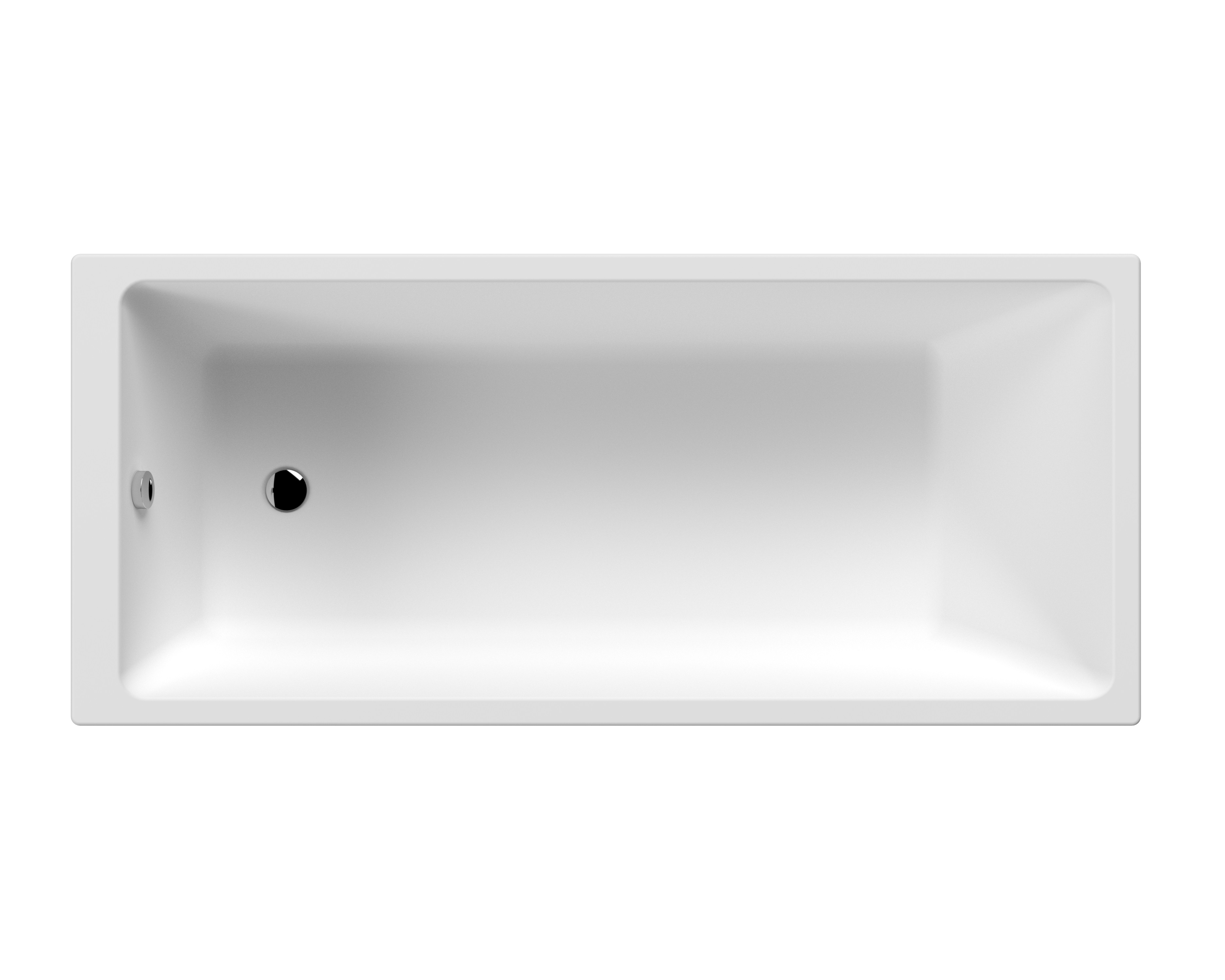Nuie White Thin Edge Single Ended Bath 1700 x 750mm NBA810