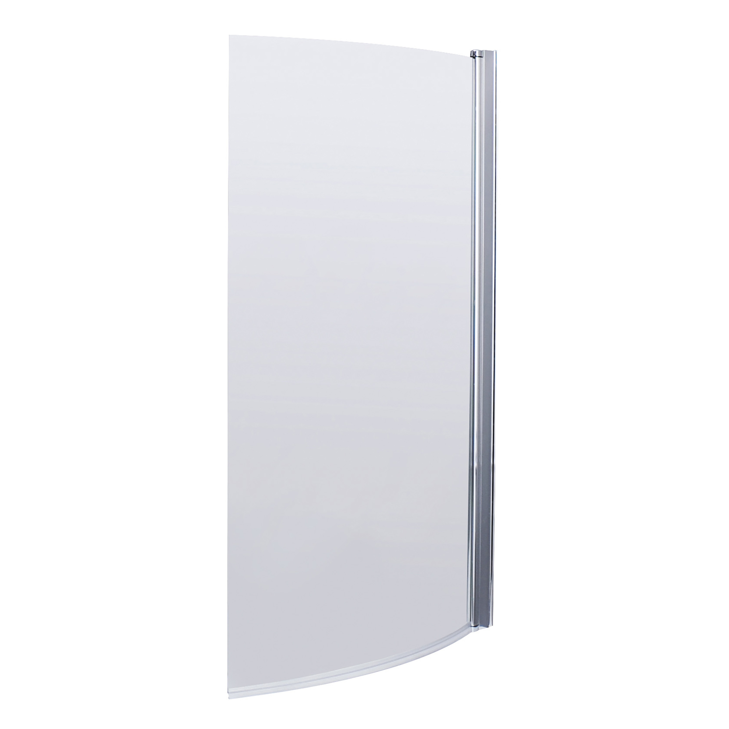 Nuie Chrome Curved Bath Screen NBBS1