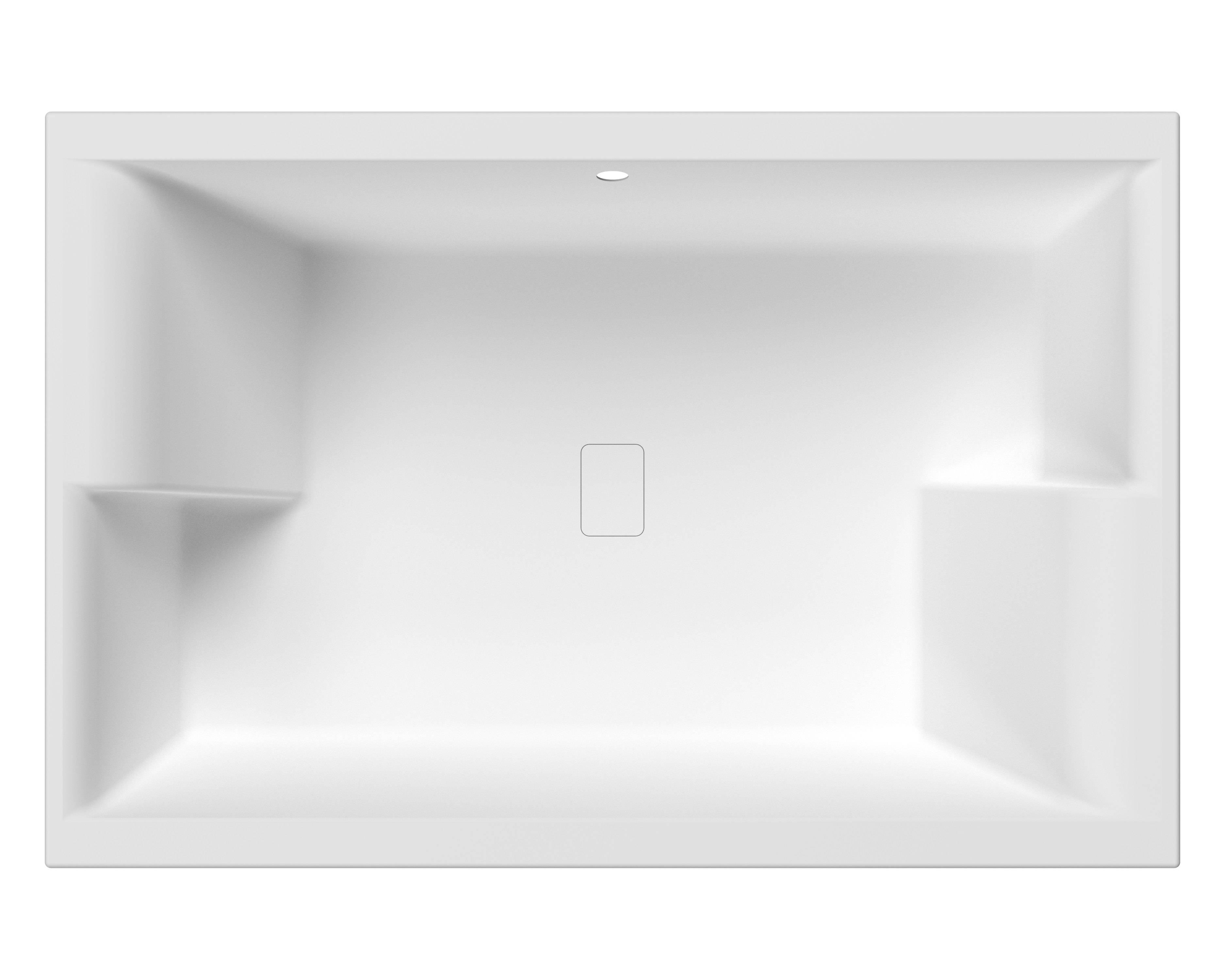 Nuie Gloss White Double Ended Inset Spa Bath 1800 x 1200mm NBI1812