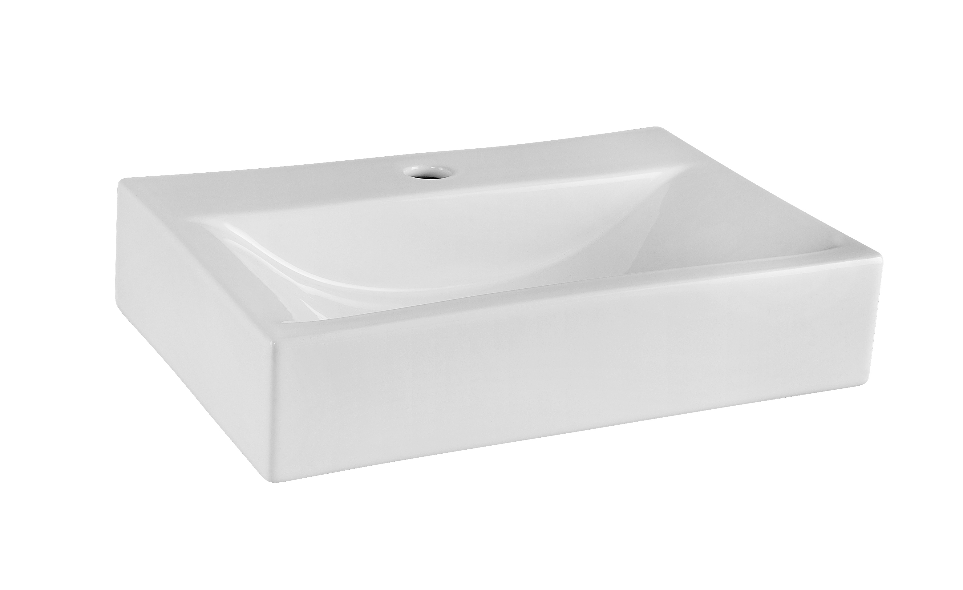 Hudson Reed Nuie Basin White Rectangular Vessel NBV002